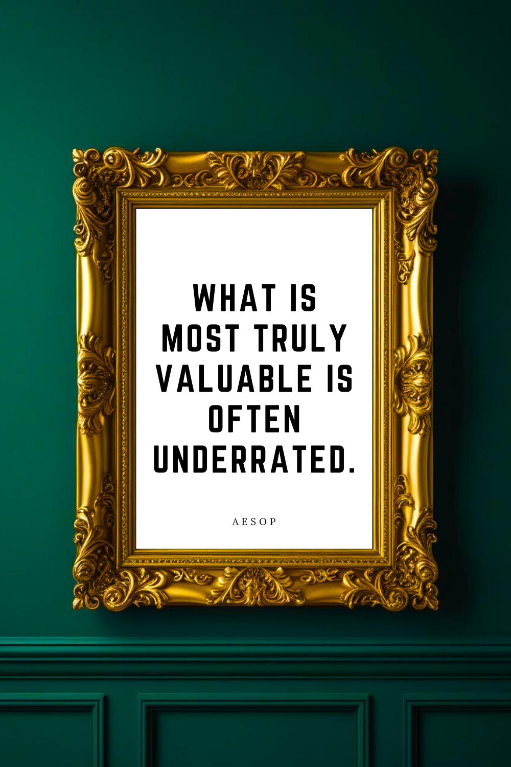What is Most Truly Valuable • Top Aesop Quotes • Home Decor • Black and White Printable Wall Art.png