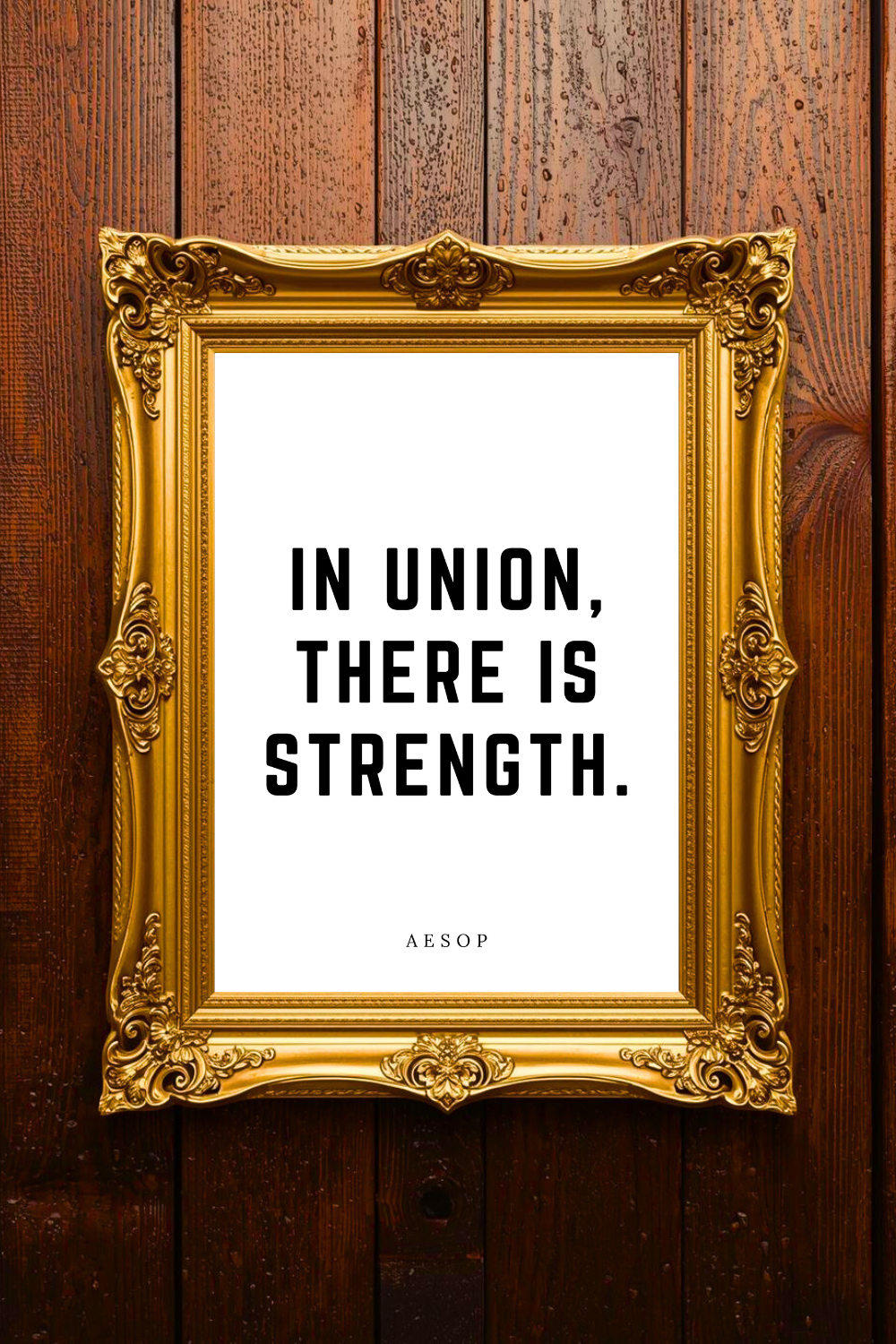 In Union There is Strength • Top Aesop Quotes • Instant Print • Wall Art .png