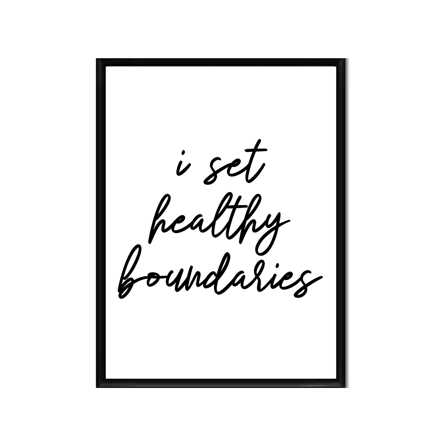 i set healthy boundaries • Printable Positive Affirmation • Printable Quote Downloadable File .png