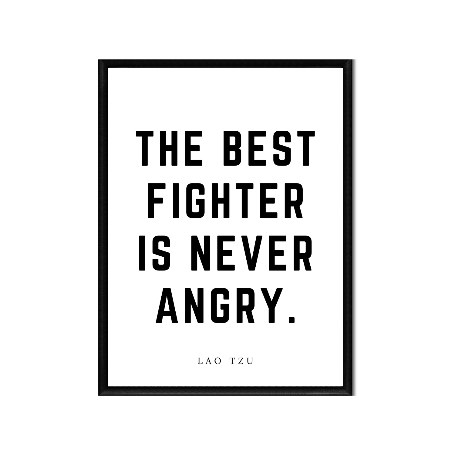 The Best Fighter • Top Lao Tzu Quotes • Printable Quote Downloadable File .png