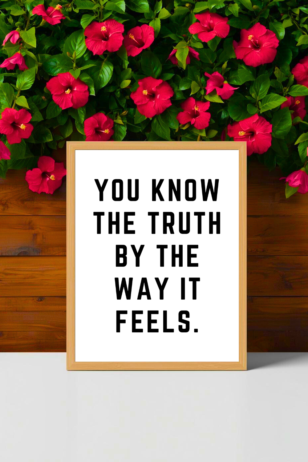 YOU KNOW THE TRUTH • Modern Farmhouse Decor • Quote Wall Art • Black and White Printable PDF File.png
