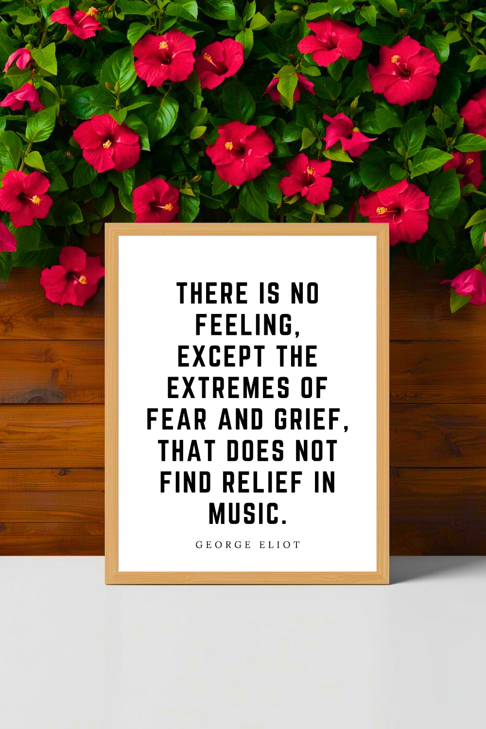 Find Relief in Music • Top George Eliot Quotes • Modern Minimalist Printable • Positive Inspirational Quote • 8x10 Print.png