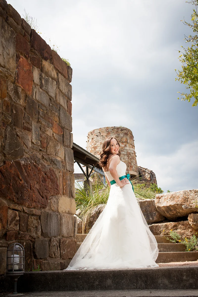 romantic austin bridal portrait