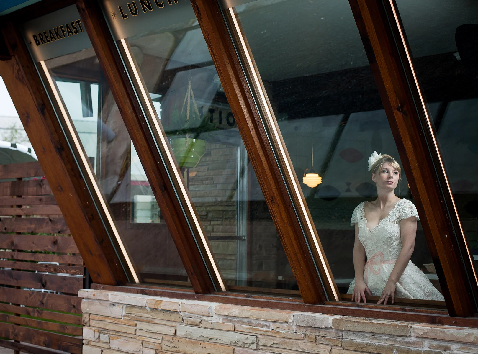 austin vintage bridal portrait