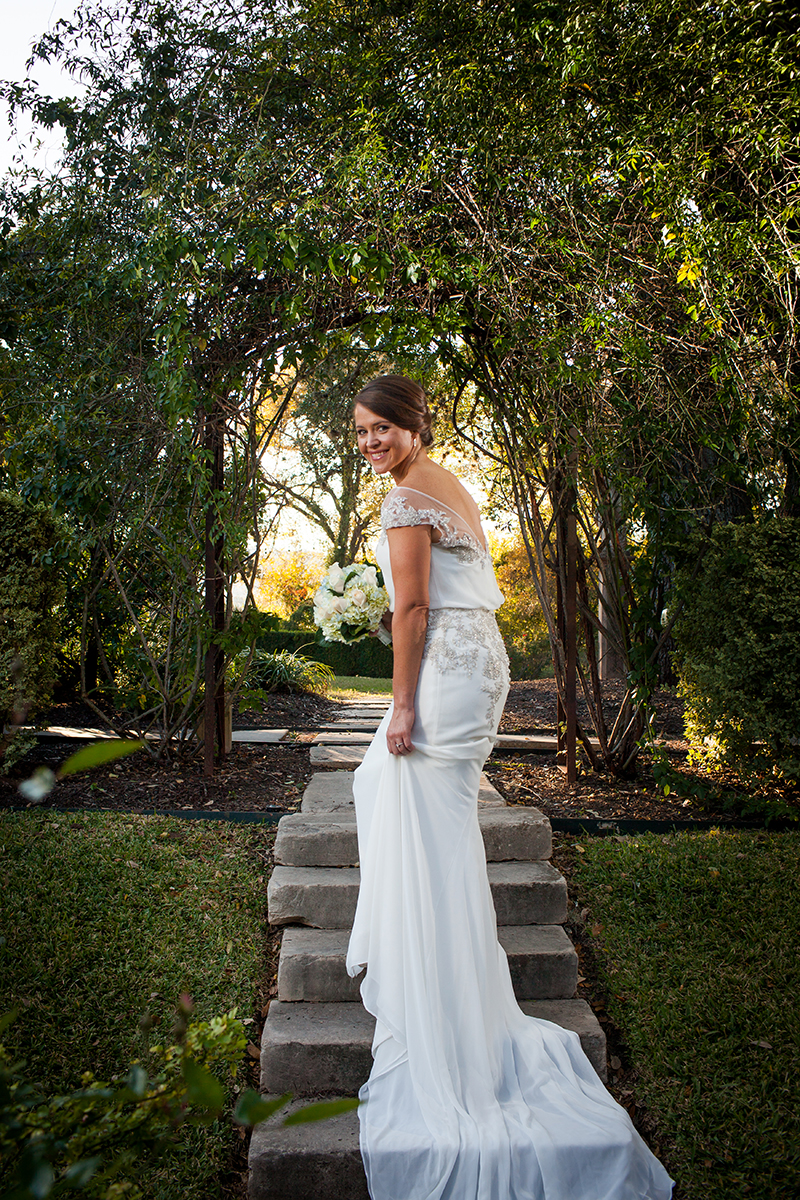 romantic austin bridal portrait