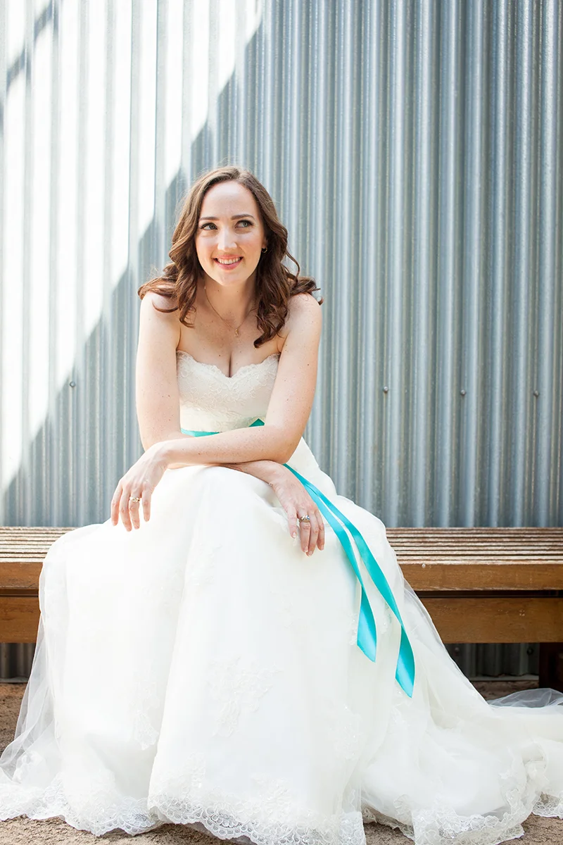 austin bridal portrait - something blue