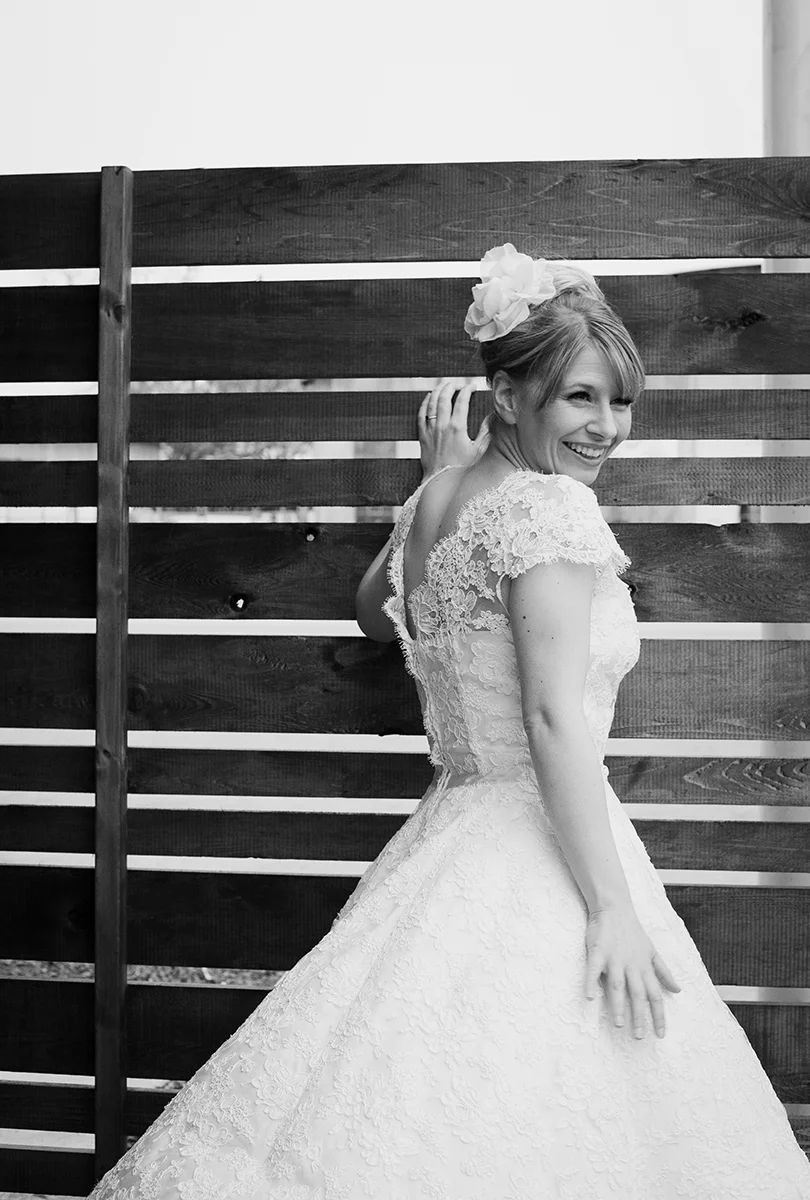vintage austin bridal portrait