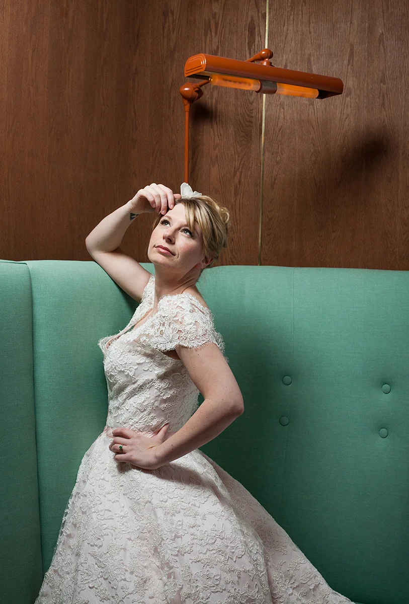 vintage austin bridal portrait