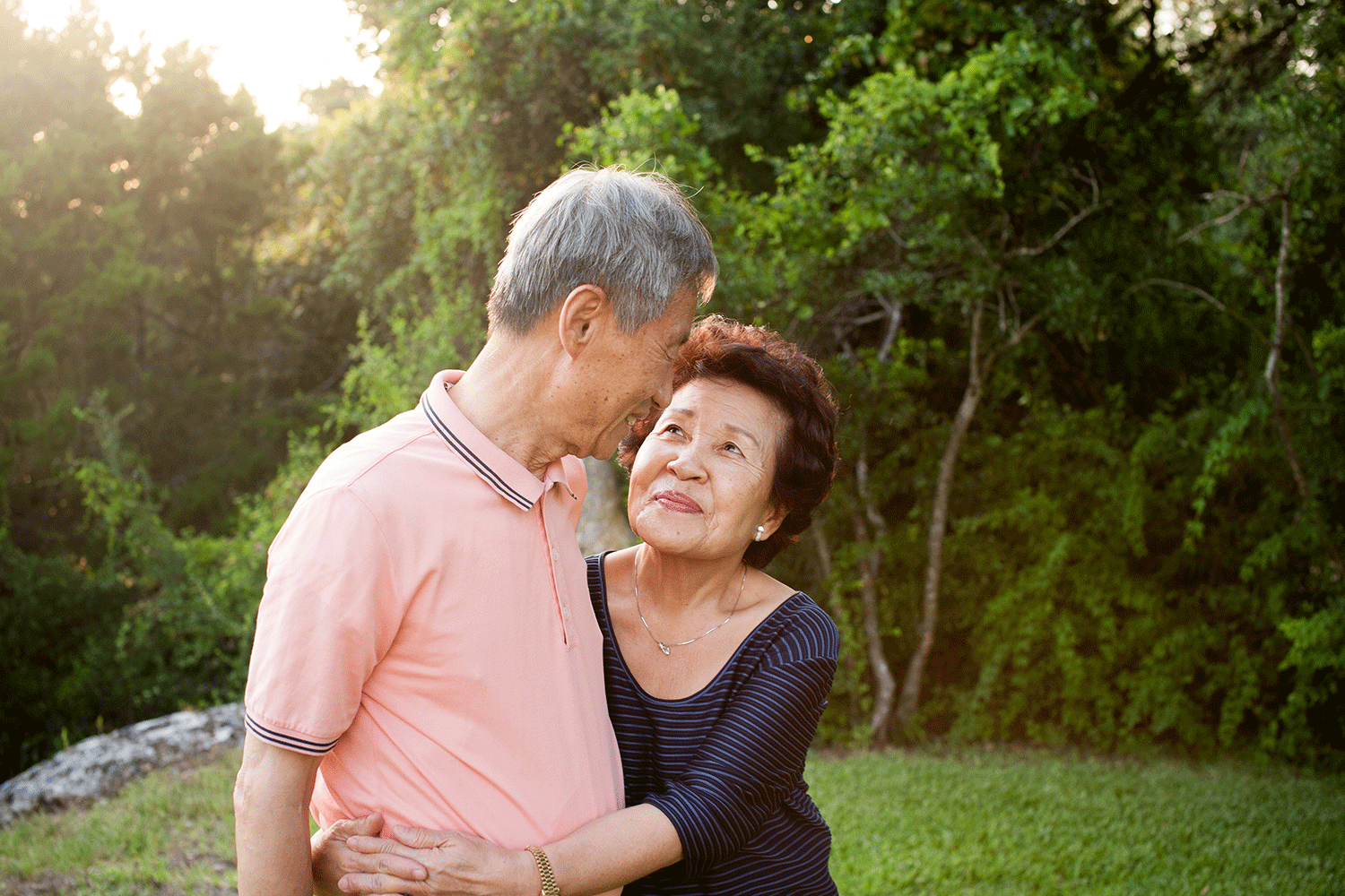 austin mature asian couple family portrait