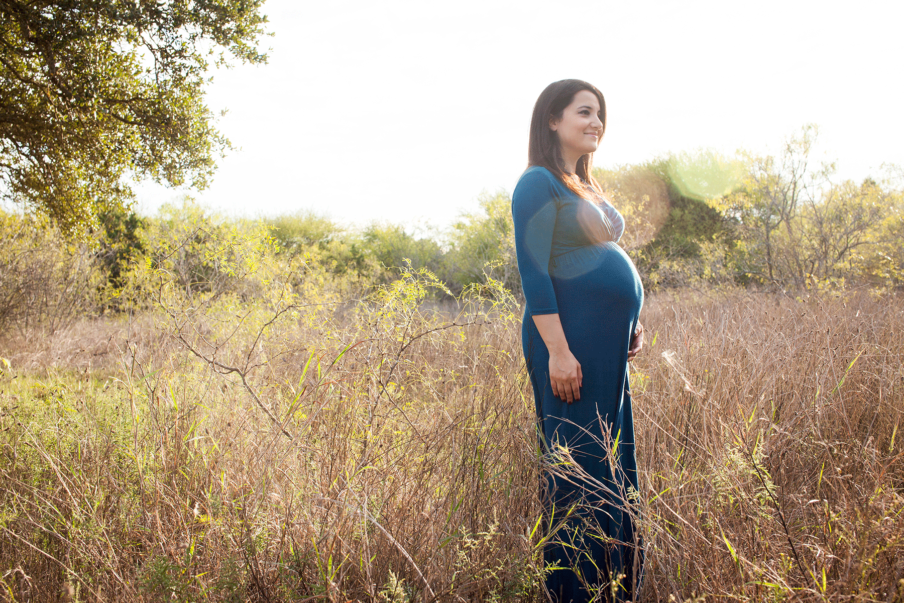 austin maternity outdoor photo shoot