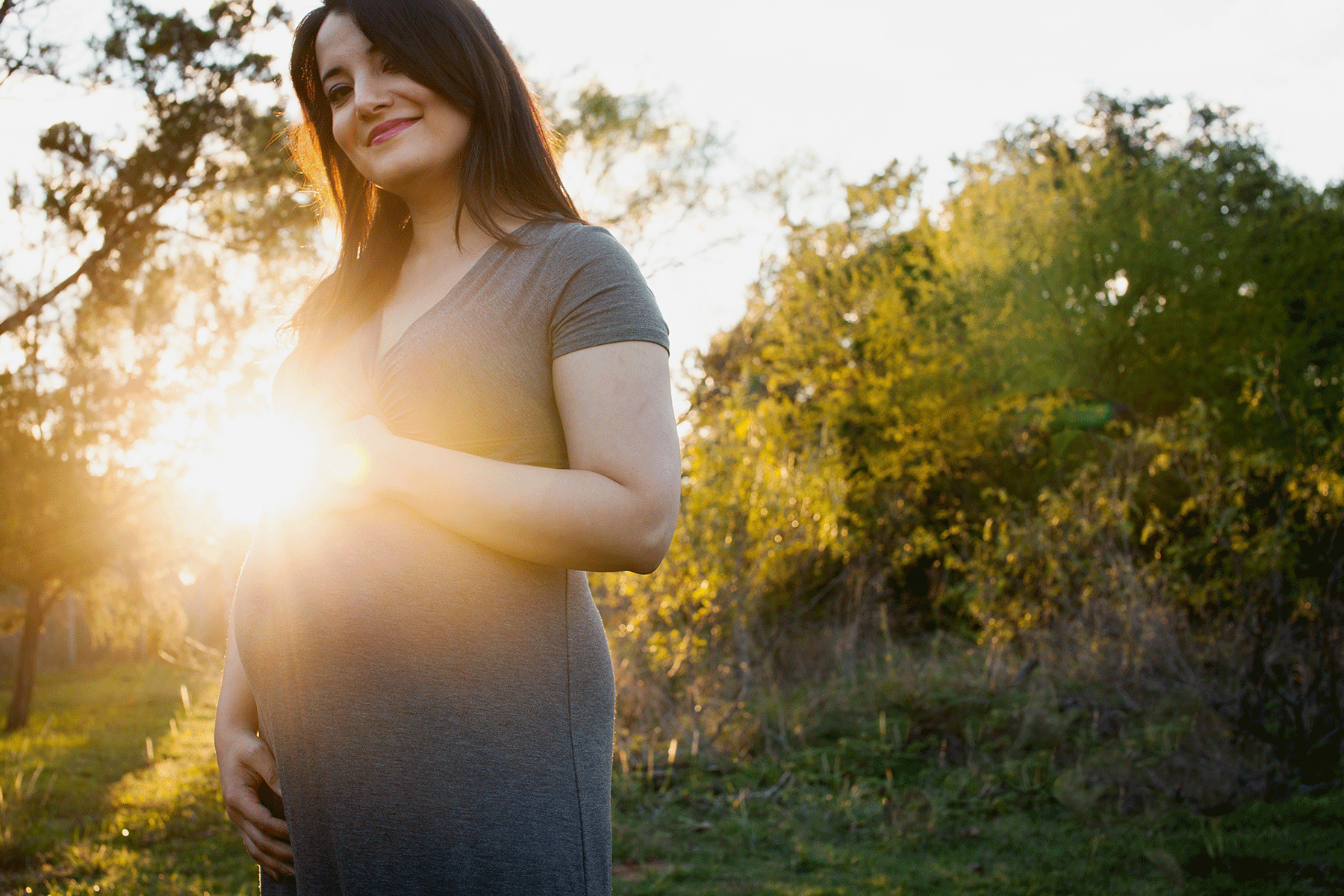 mother to be and little sunshine