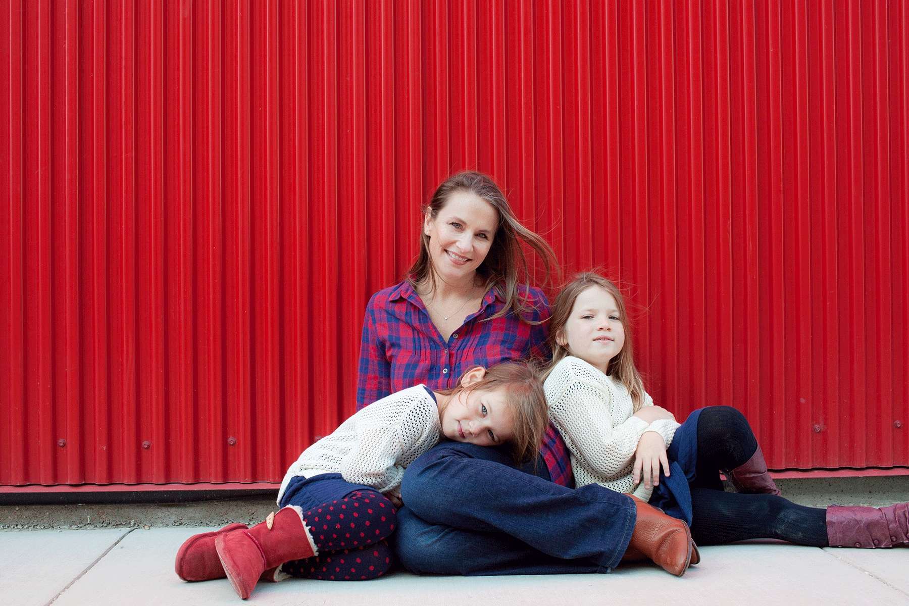 austin mother and daughters portrait