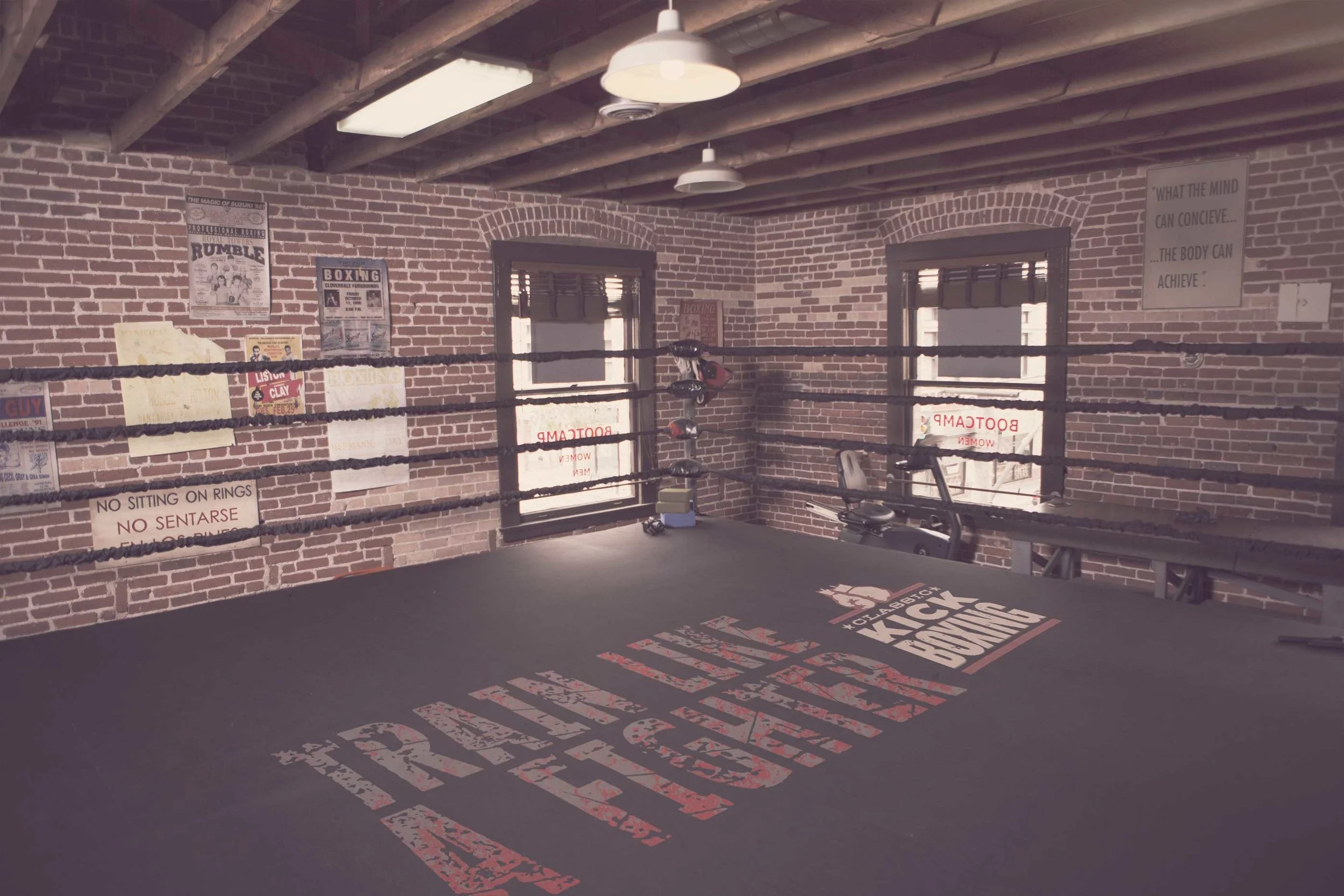 Boxing ring from the film Million Dollar Baby.