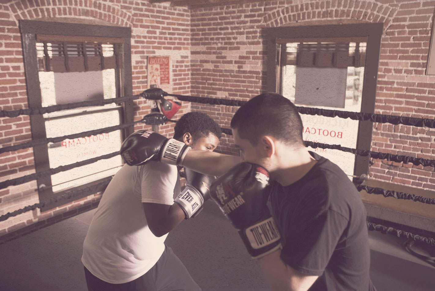 Elite Sparring in the ring.