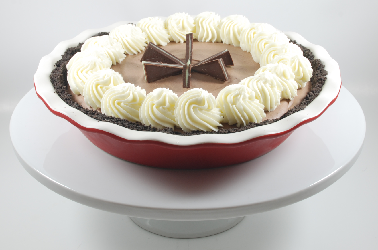 Chocolate Mint Mousse Pie