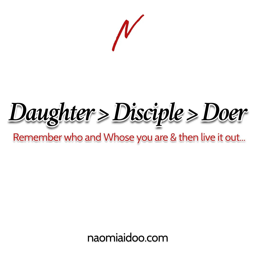 Daughter > Disciple > Doer (Holy Week 1)