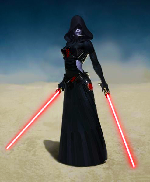 asajj ventress. My own light sabers are designed to cut away clutter, confusion, and chaos.