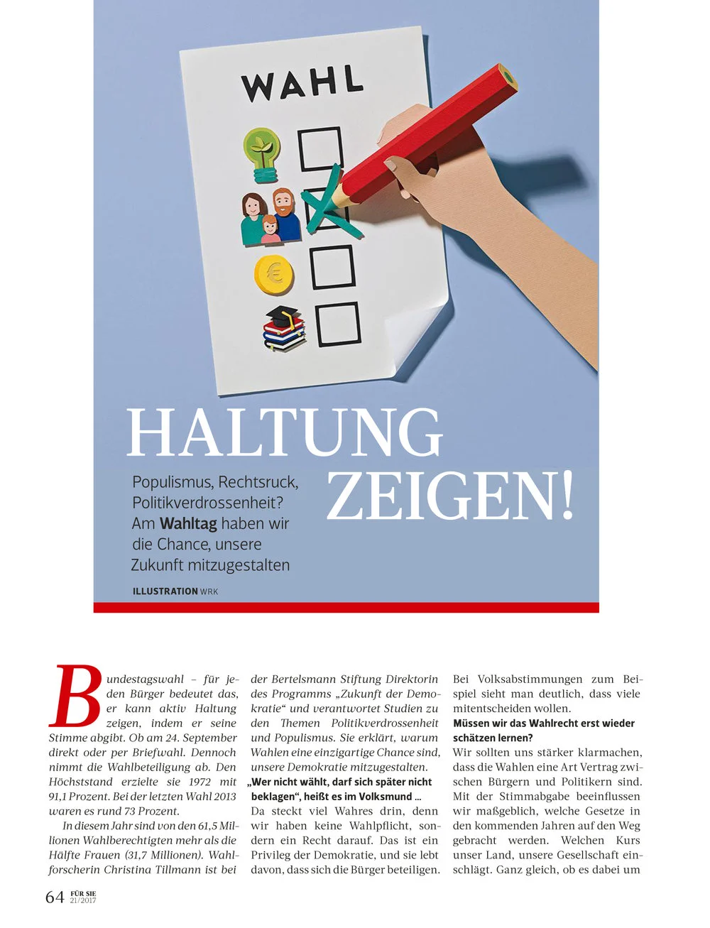 Für Sie Magazine - Bundestagswahl