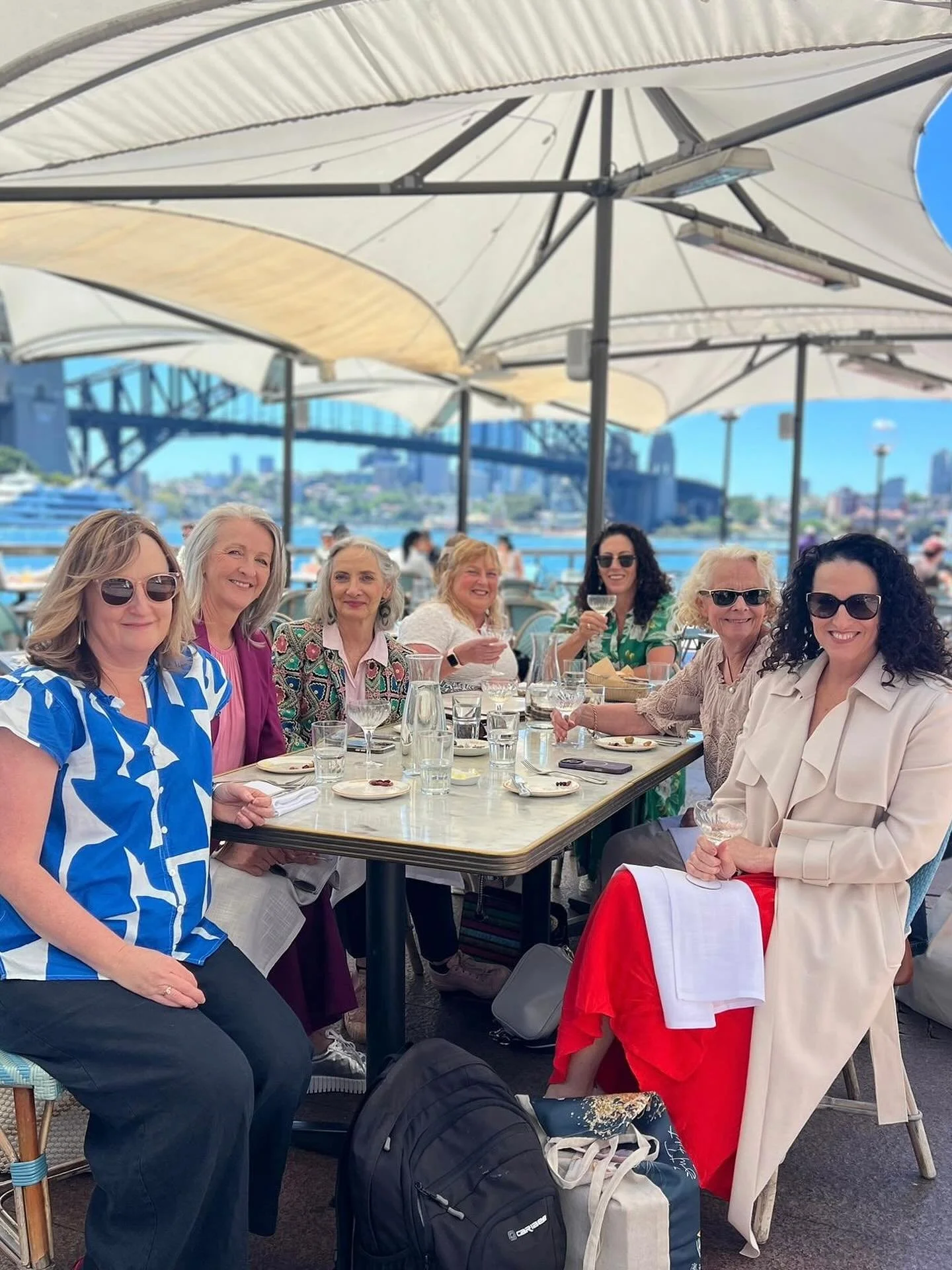 💙 Annual Inkwell Christmas lunch on Sydney harbour. And yes my writing group, kind, supportive, clever and talented women, is sensational. So fortunate to have these women in my life 💙 #theinkwell