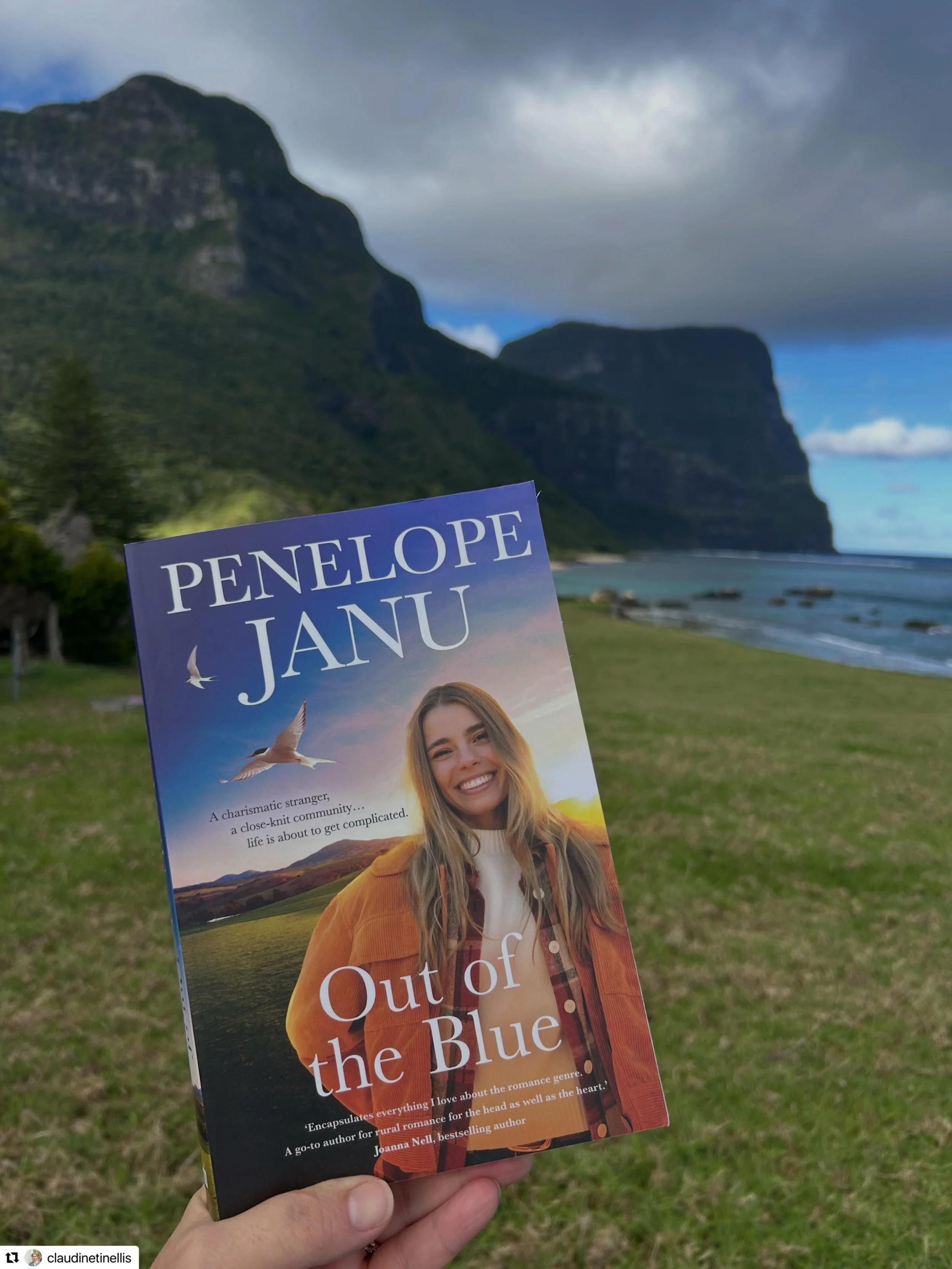 When your story goes to Lord Howe Island! How wonderful! 

#Repost @claudinetinellis with @use.repost
・・・
⭐️So happy to have a copy of this brand new novel by Penelope Janu. 

⭐️I&rsquo;ve loved everything written by Penelope Janu and &lsquo;Out of t
