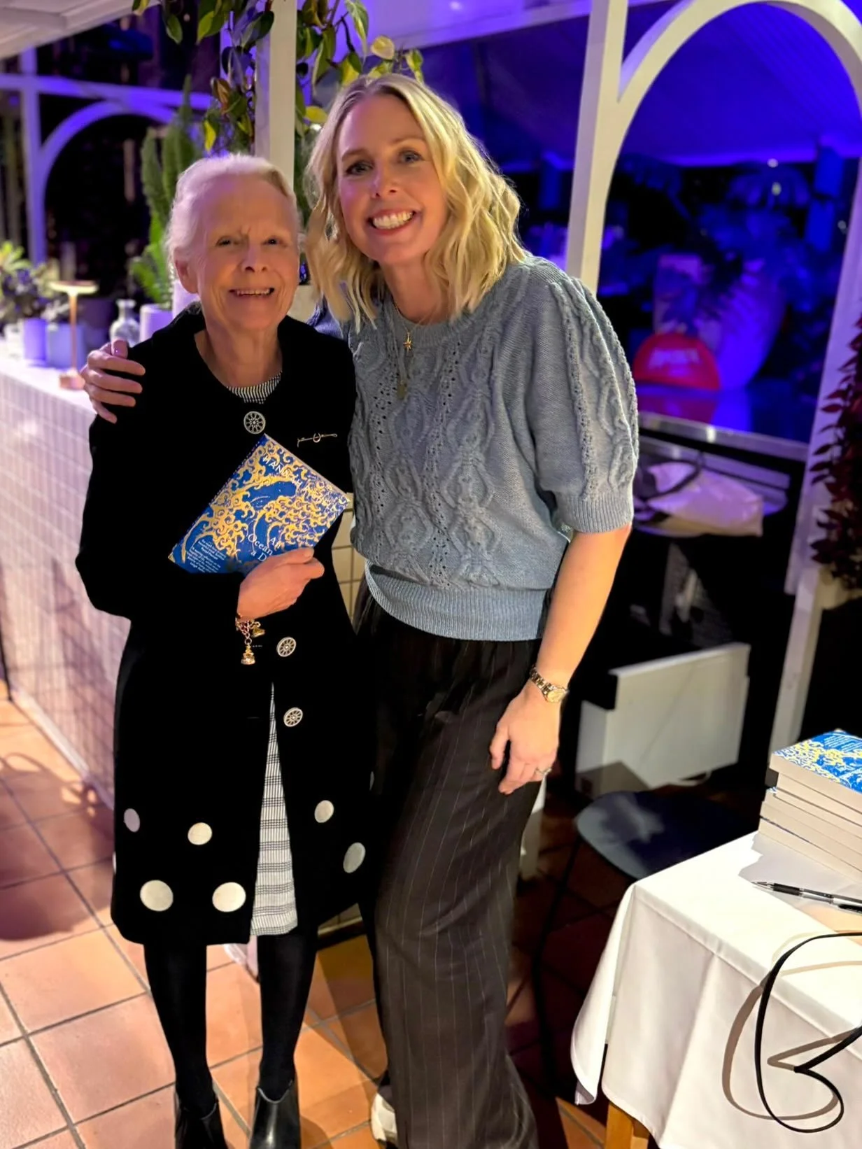 A wonderful evening last night listening to Hannah Richell in conversation with Kathryn Heyman where they talked about Hannah&rsquo;s memoir, An Ocean and a Day. A heartfelt discussion of love, loss, grief and hope. Lovely to see so many writing frie