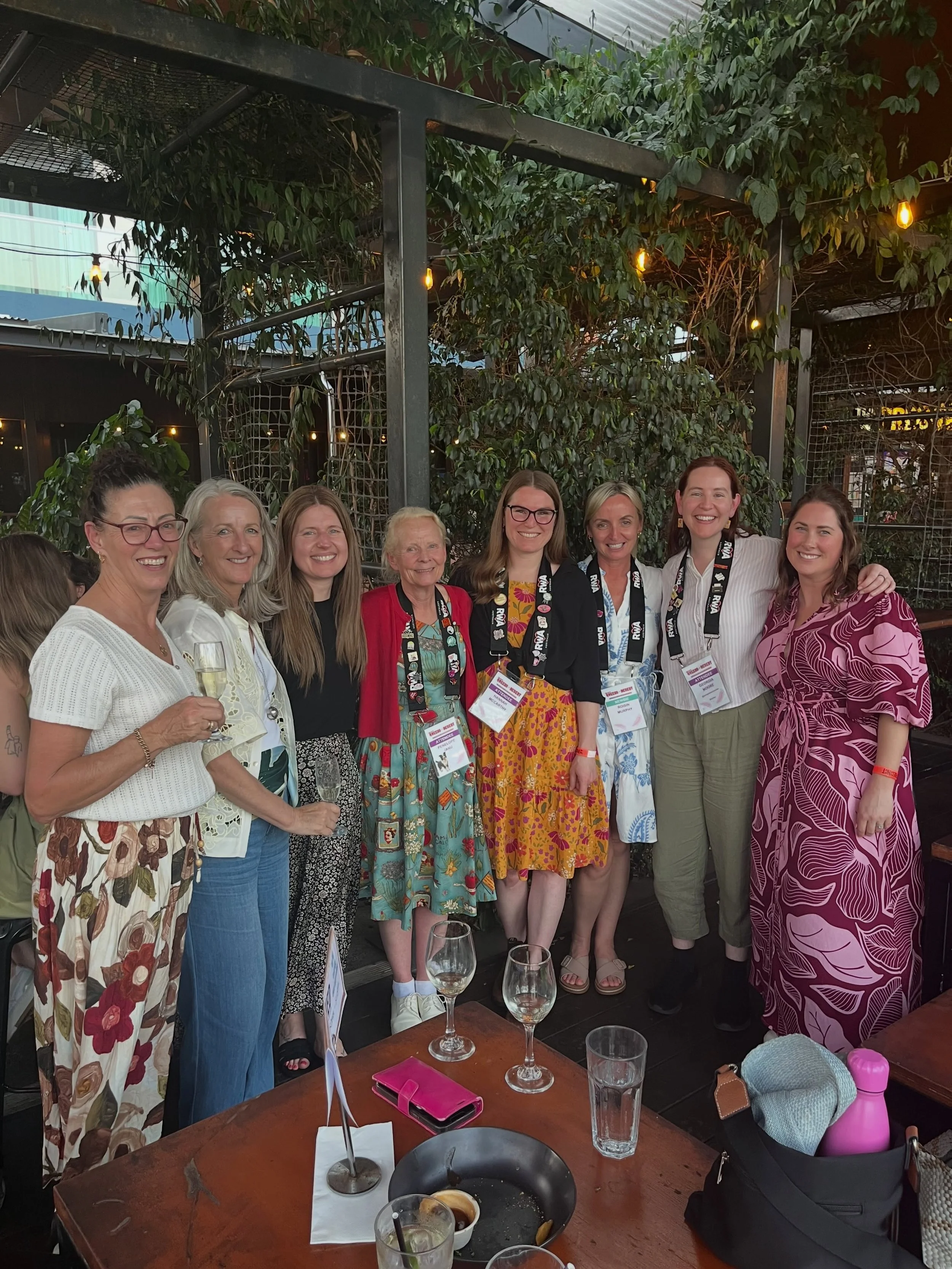 So much to celebrate at the 2026 Romance Writers of Australia conference in Darwin in 2026. This evening was shared with old friends and new 💕 All generous, supportive and talented writers.