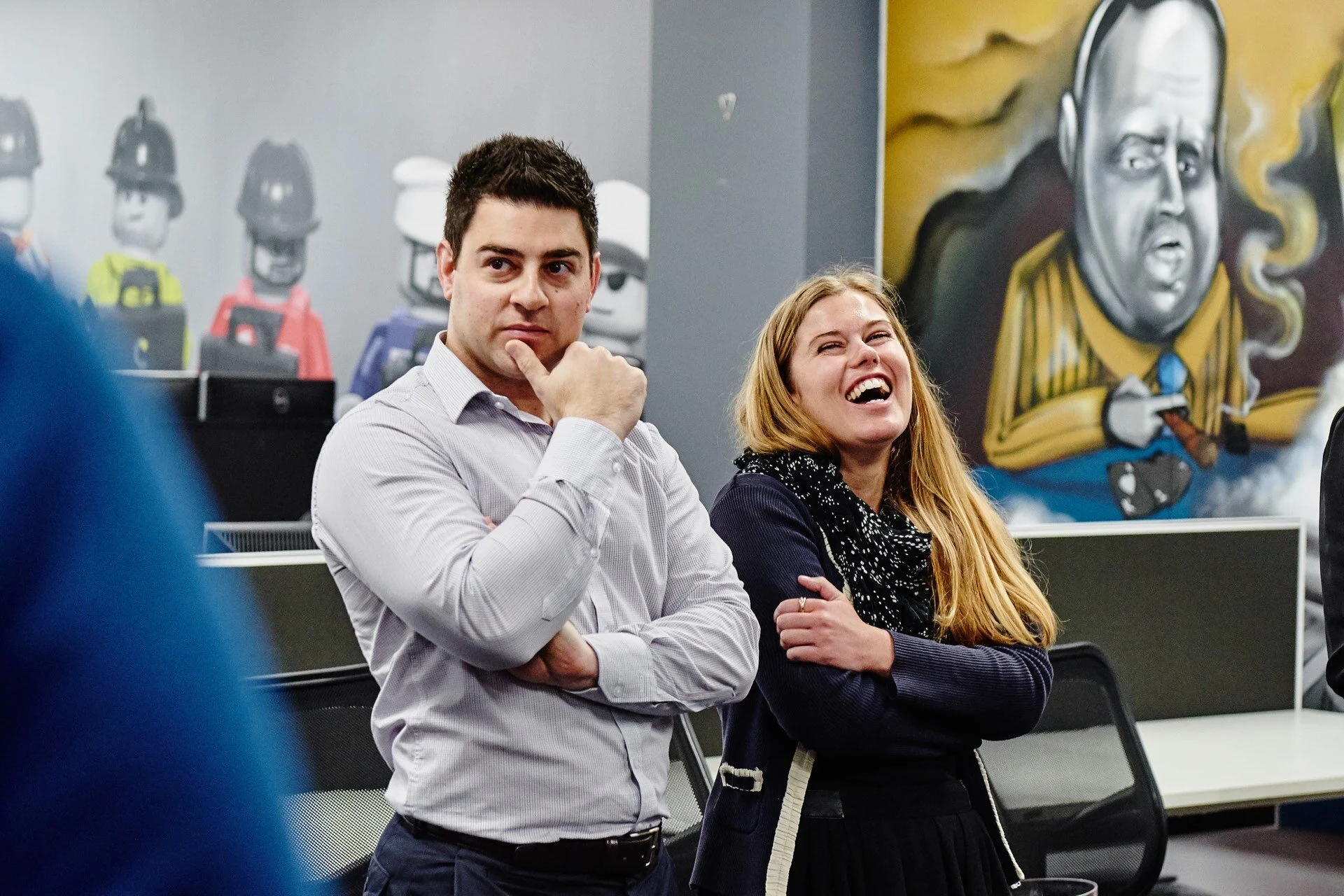 The Gelo Company Perth Entertainment Professional Entertainment Agency team building activities for corporates laughing lady and man