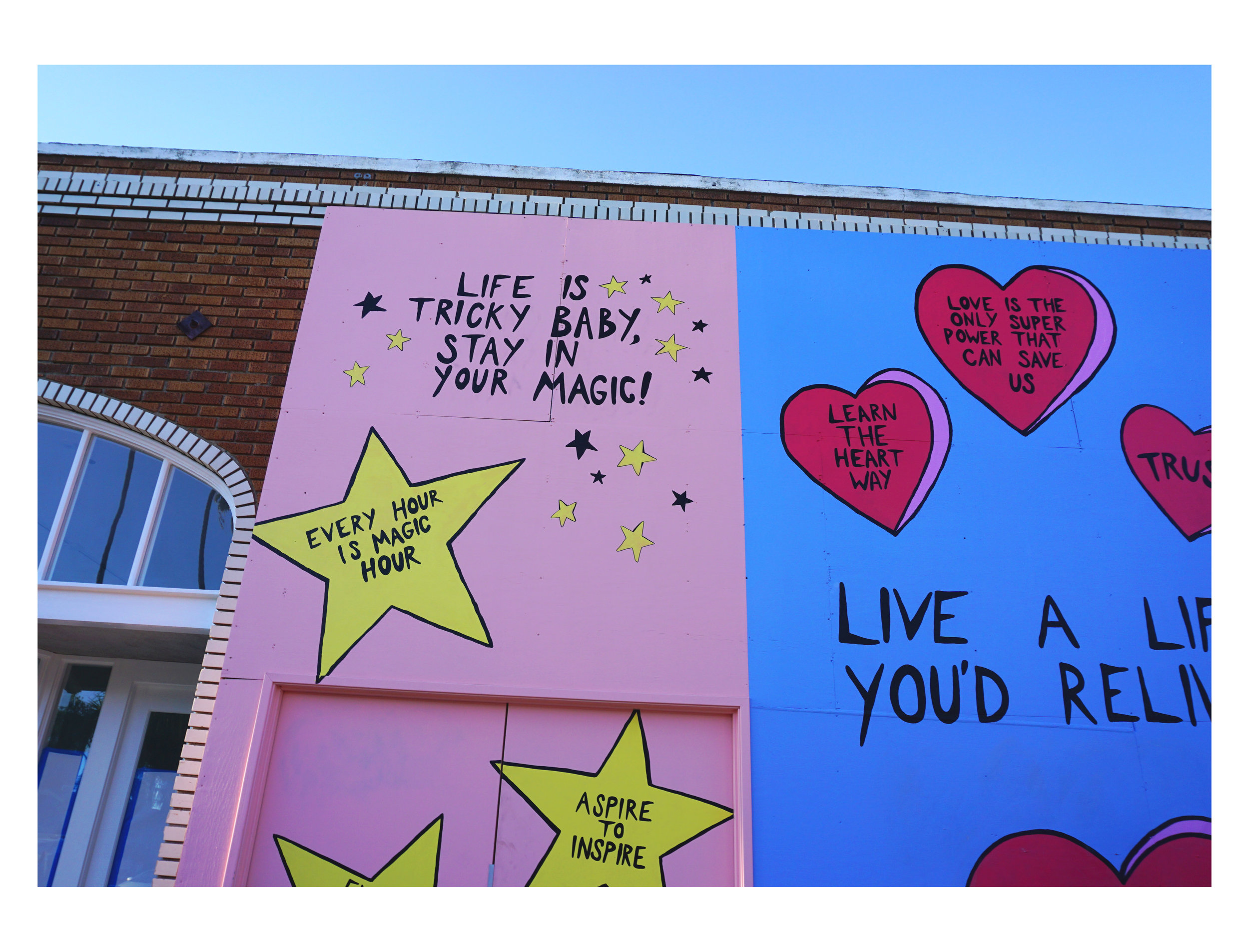 Colourful street art reflects the attitude of the city