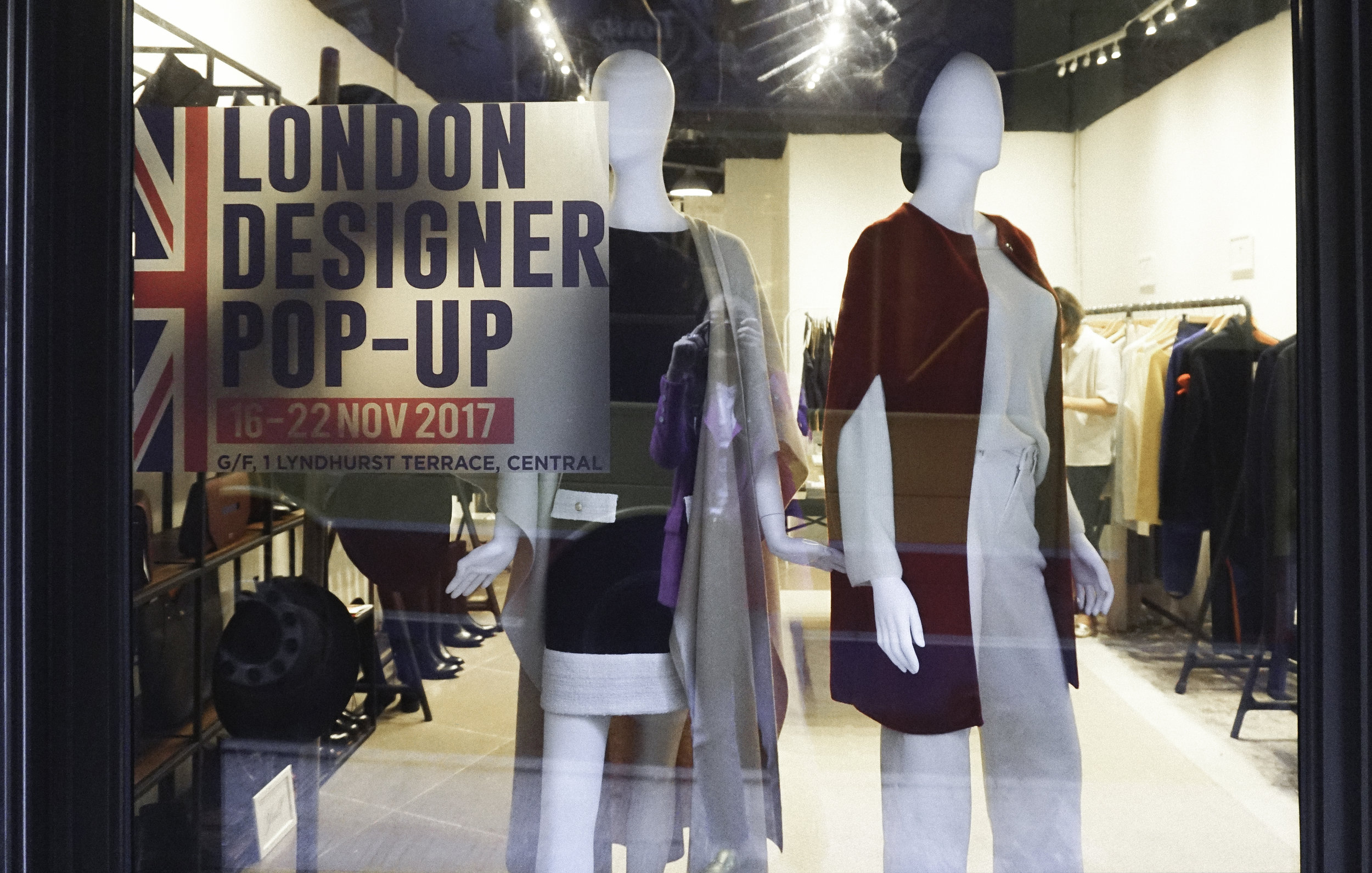 London designer popup Hong Kong