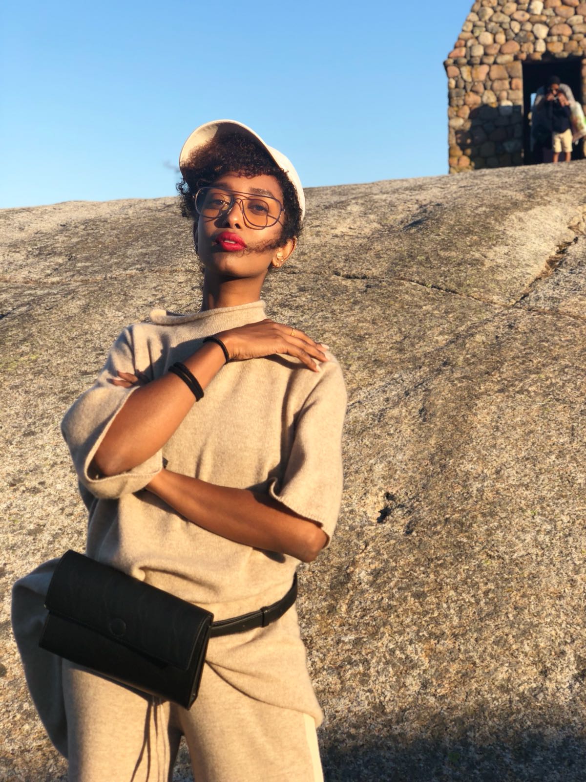 Light brown cashmere t-shirt