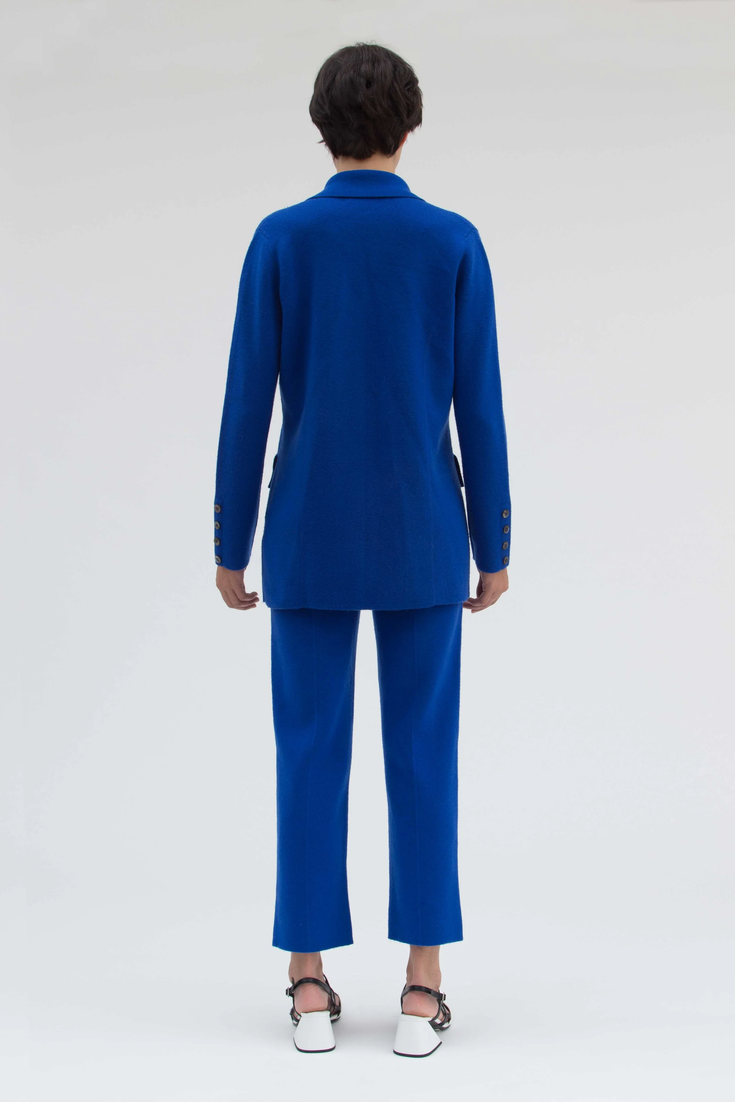 blue cashmere suit