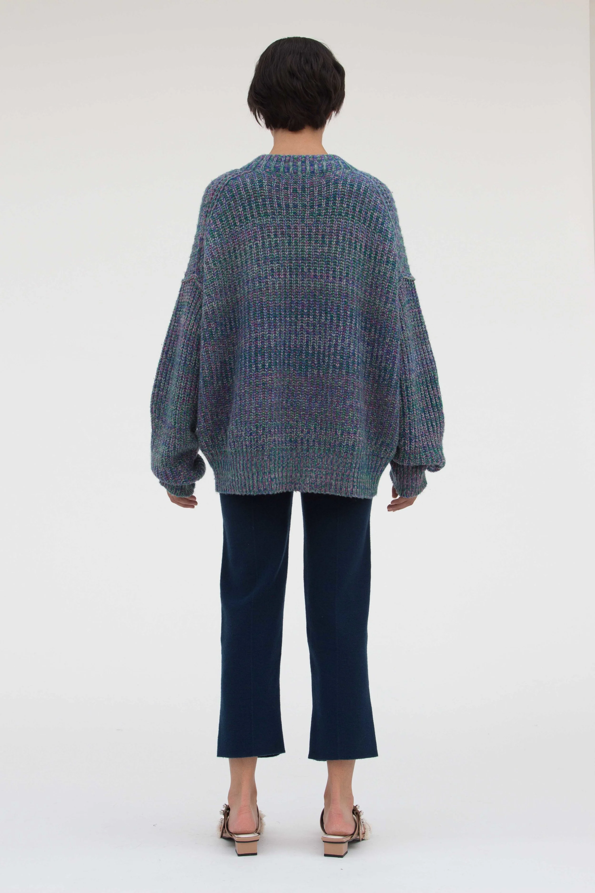 melange cashmere jumper