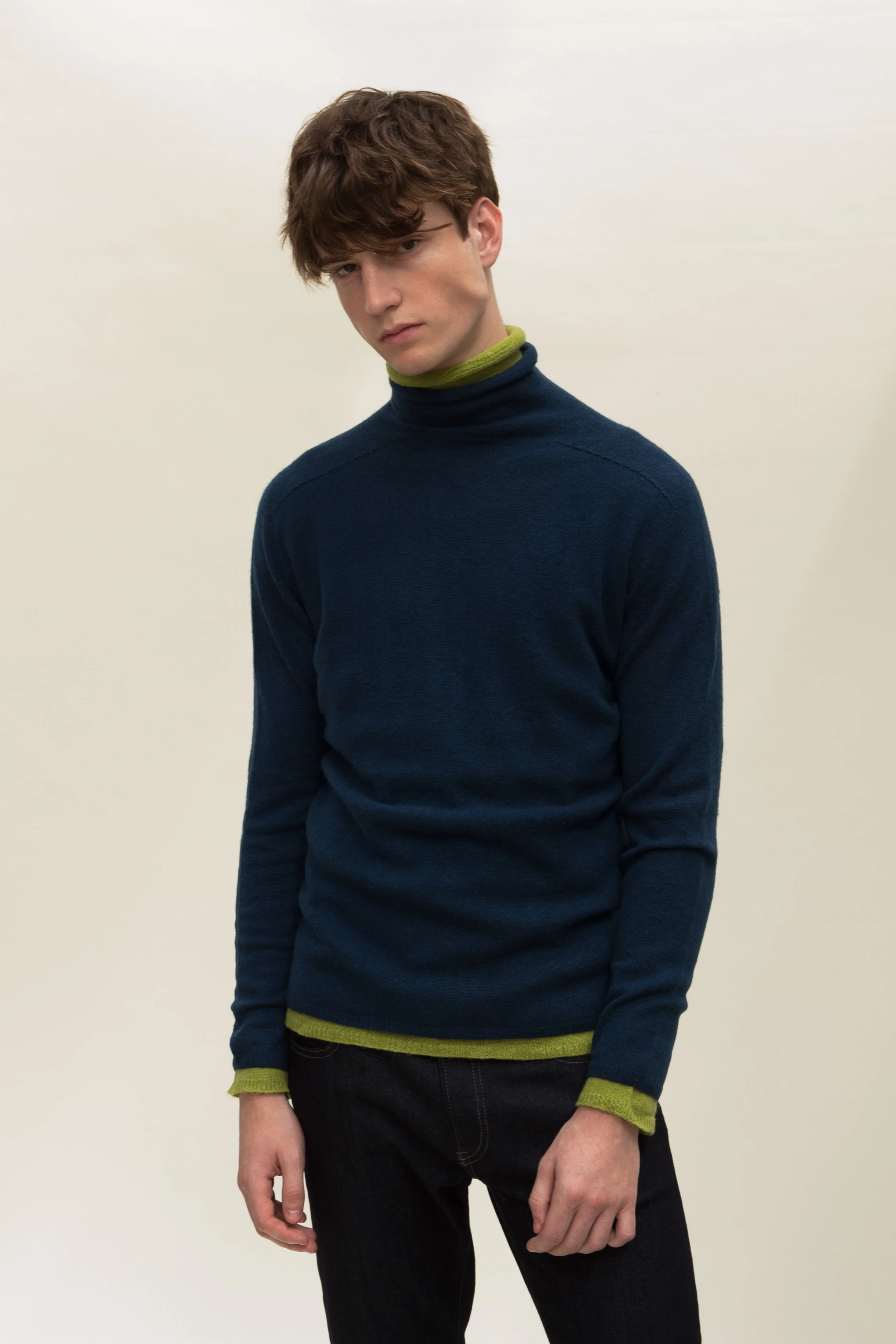 Double Layer Jumper - Blue \u0026 Green 