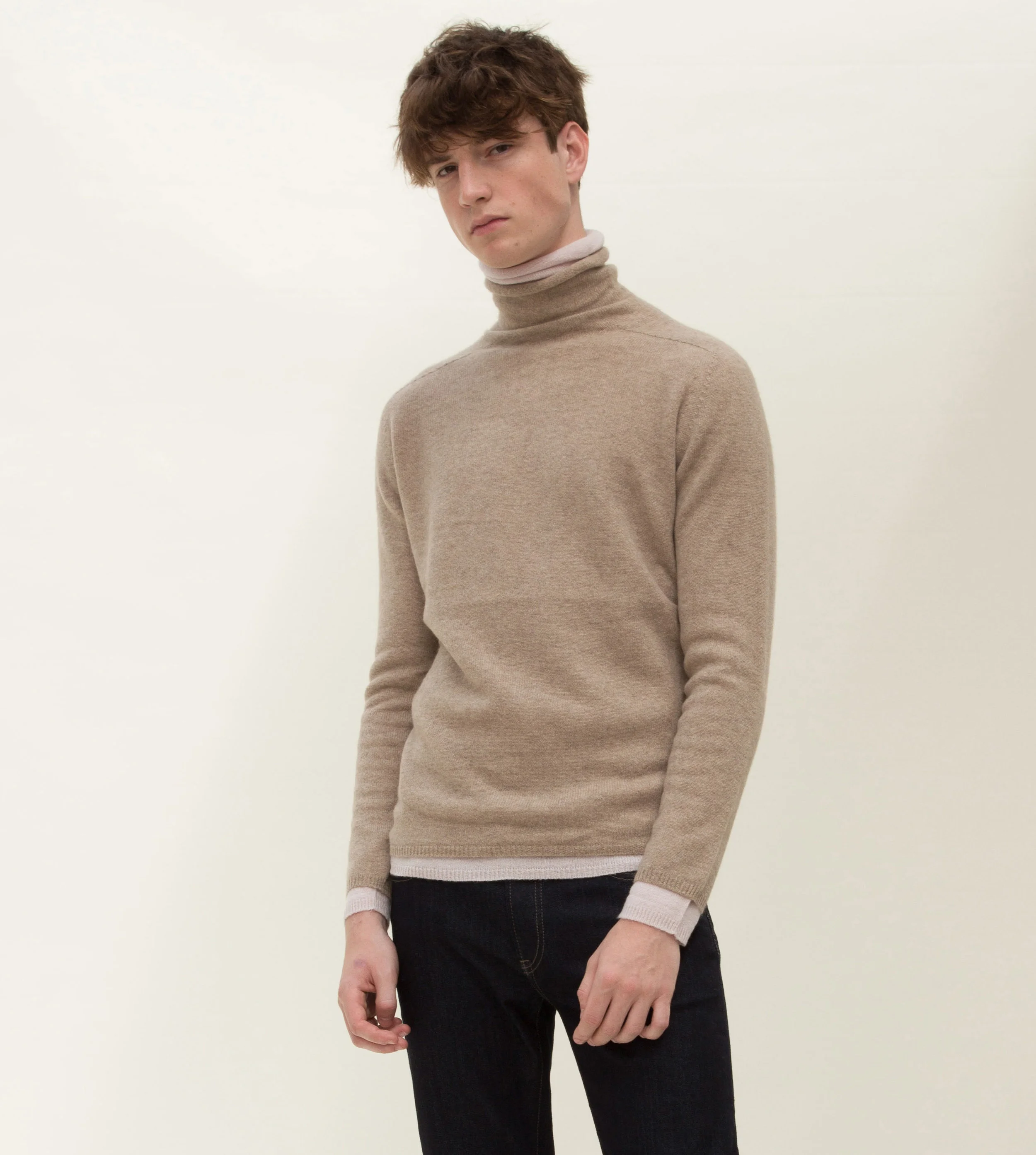 Double Layer Jumper - Beige \u0026 Light 