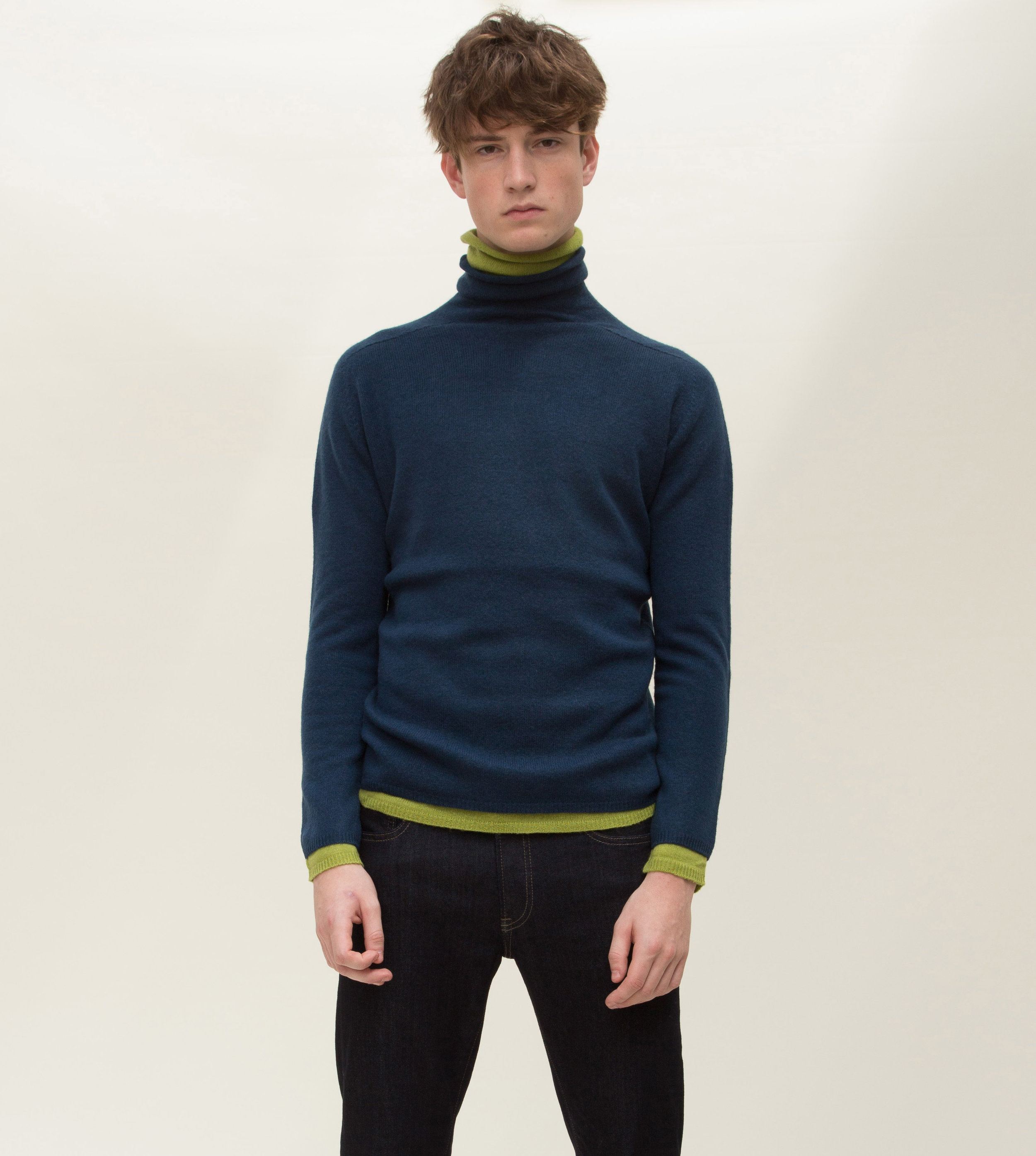 Double Layer Jumper - Blue \u0026 Green 