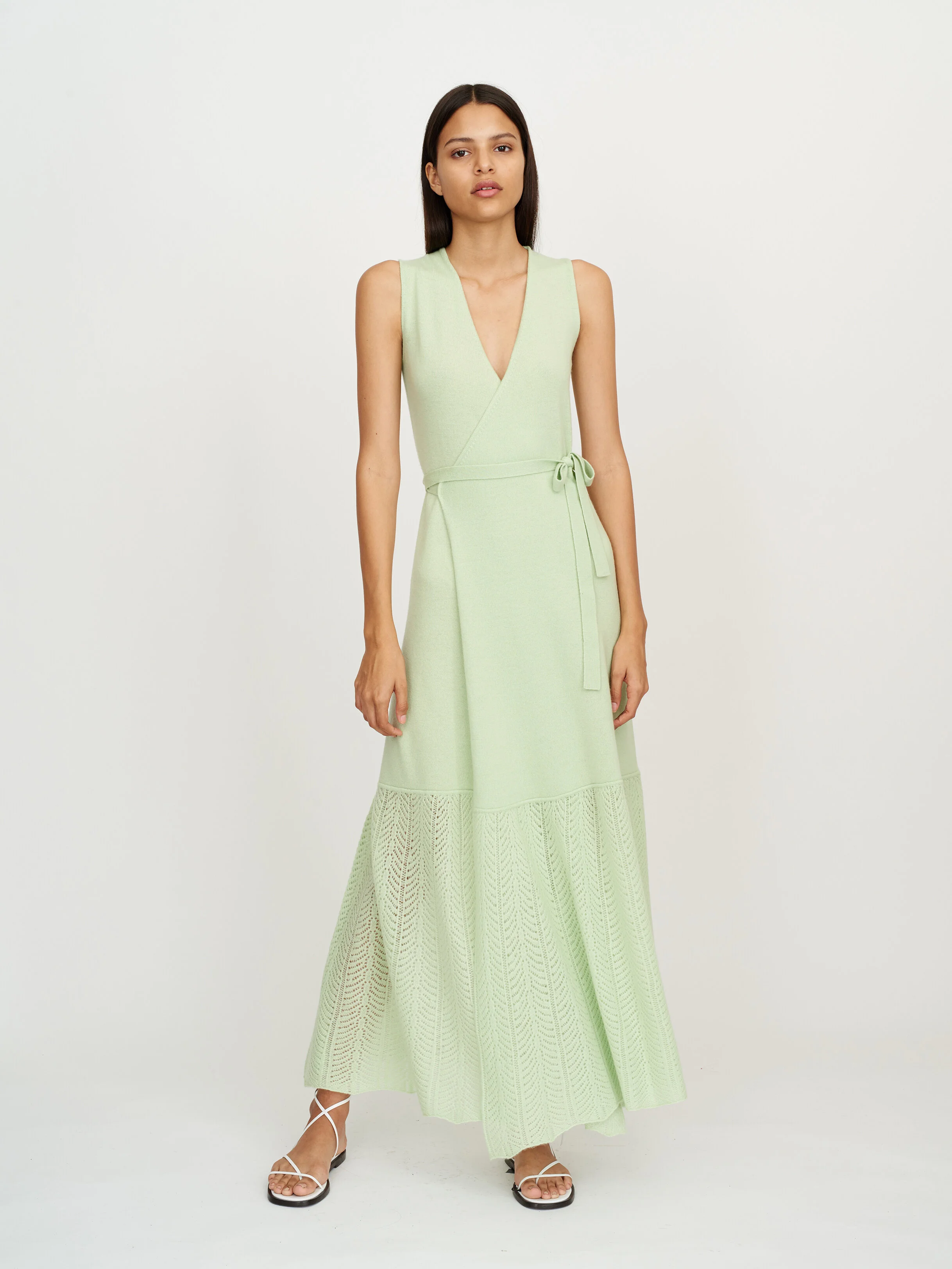 calf length wrap dress