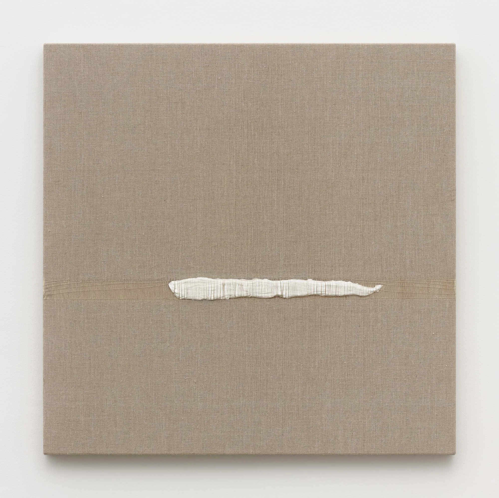 Analia Saban – Composition with Woven Brushstroke (White) #2