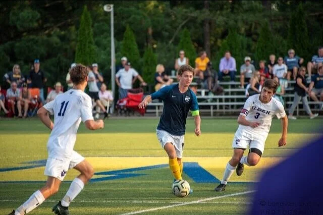 Parker Grinstead dancing through the defense. by Donovan Duffy