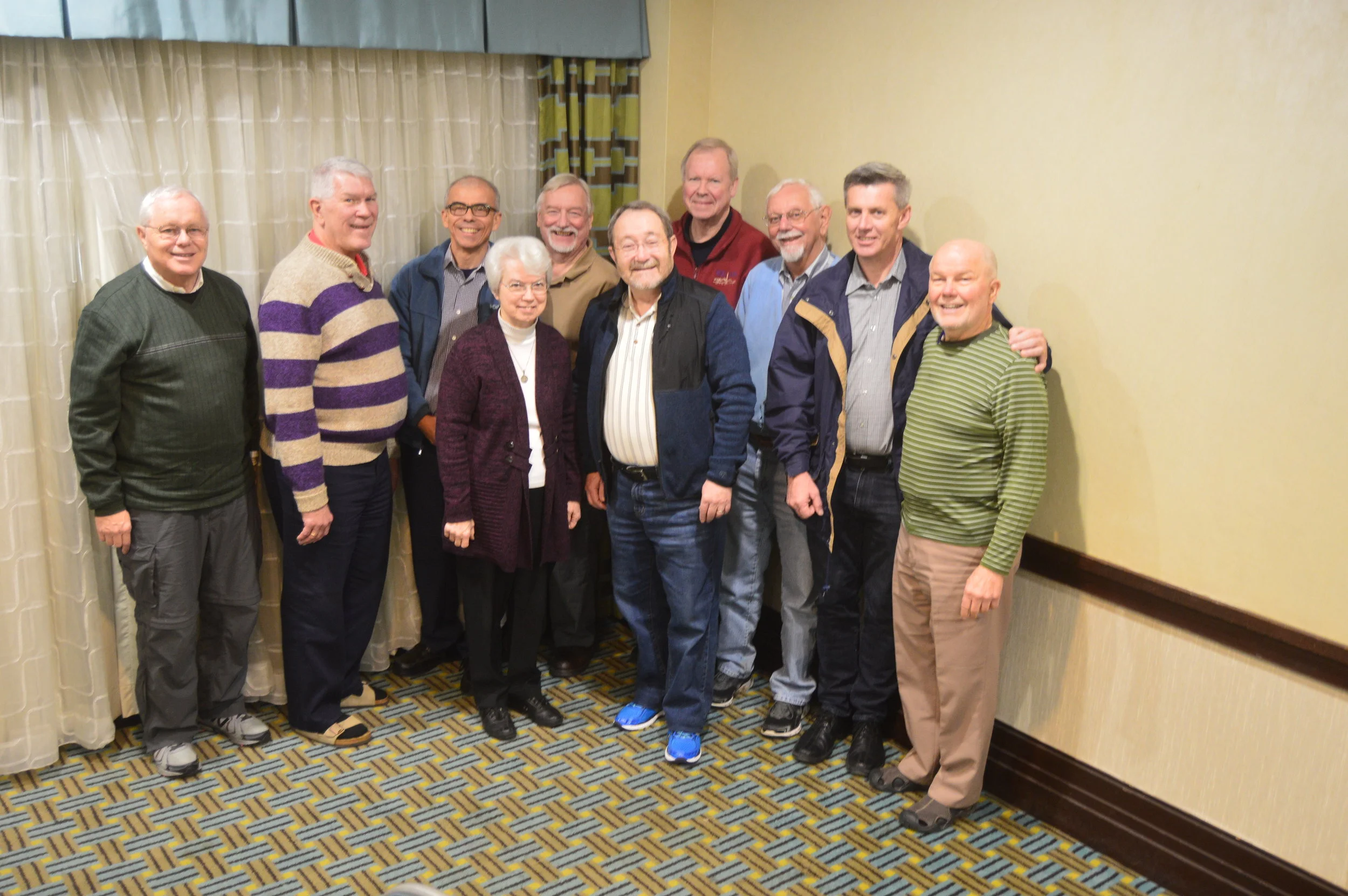 WELCOME TO ST. LOUIS, FROM THE ASSEMBLY PLANNERS Leadership Team members, meeting in St. Louis to prepare for June Assembly: Peter Daly, Archdiocese of Washington, DD; Greg Barras, Diocese of Biloxi; Tulio Ramirez, MXY, New York; Sister Jackie Doepker, executive secretary; Lee Bacchi, Diocese of Joliet; Kevin Clinton, Archdiocese of St. Paul-Minneapolis; Bill Spilly, Diocese of Rochester; Louis Arceneaux, CM, New Orleans; Aidan McAleenan, Diocese of Oakland; Bob Bonnot, Diocese of Youngstown. Not present: Michael Bausch, Diocese of Rochester; Jim Kiesel, Archdiocese of Baltimore; Clarence Williams, CPPS, National Black Catholic Clergy Conference.