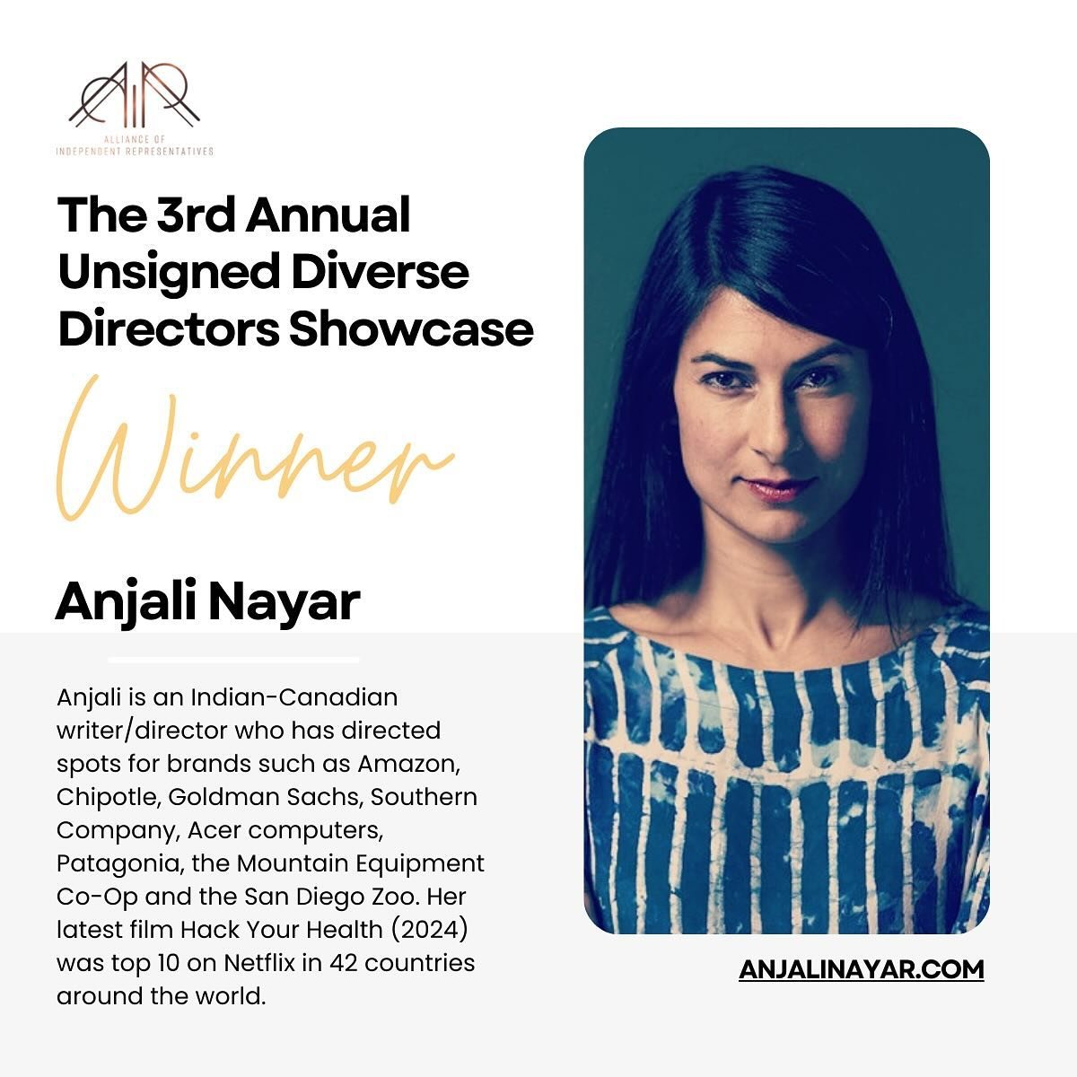 Grateful to @air.org.ig for highlighting the work of diverse commercial directors. This crew of five is immensely talented.
Excited for what&rsquo;s next! 

#directors #directorslife #commercials #film #tv #diversity @freethework