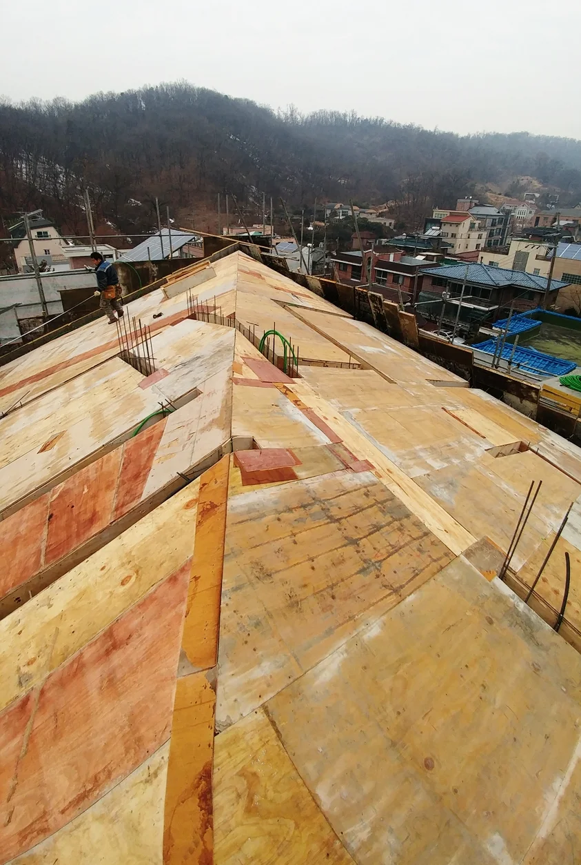 과천 다듬집 다락 골조 형틀 작업