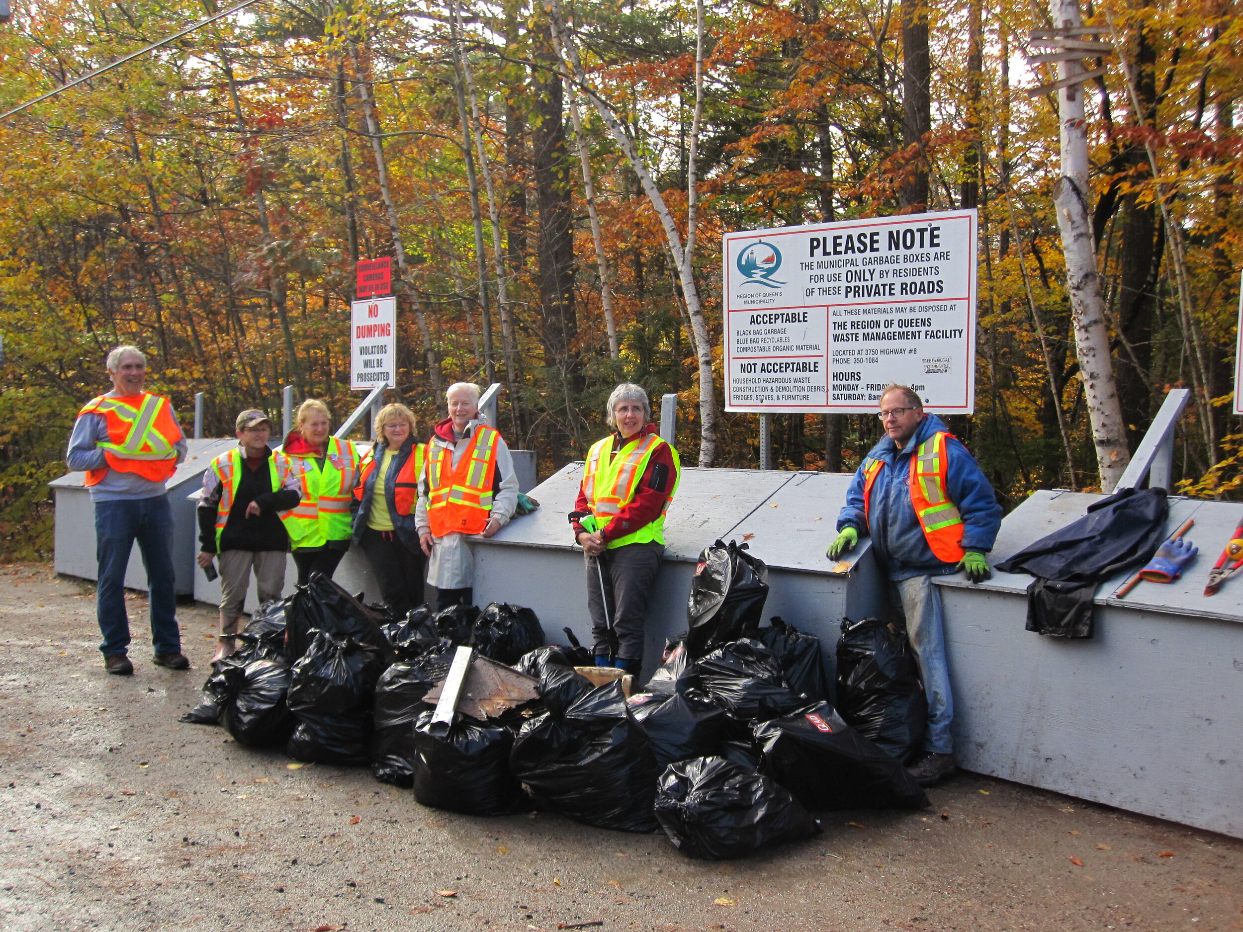 B.U.C. Brigade Mission Trip Road Side Cleanup 