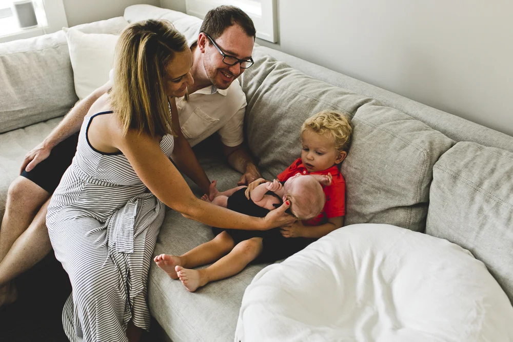 At Home Newborn Family Session - Kobe Family (Pt.2)