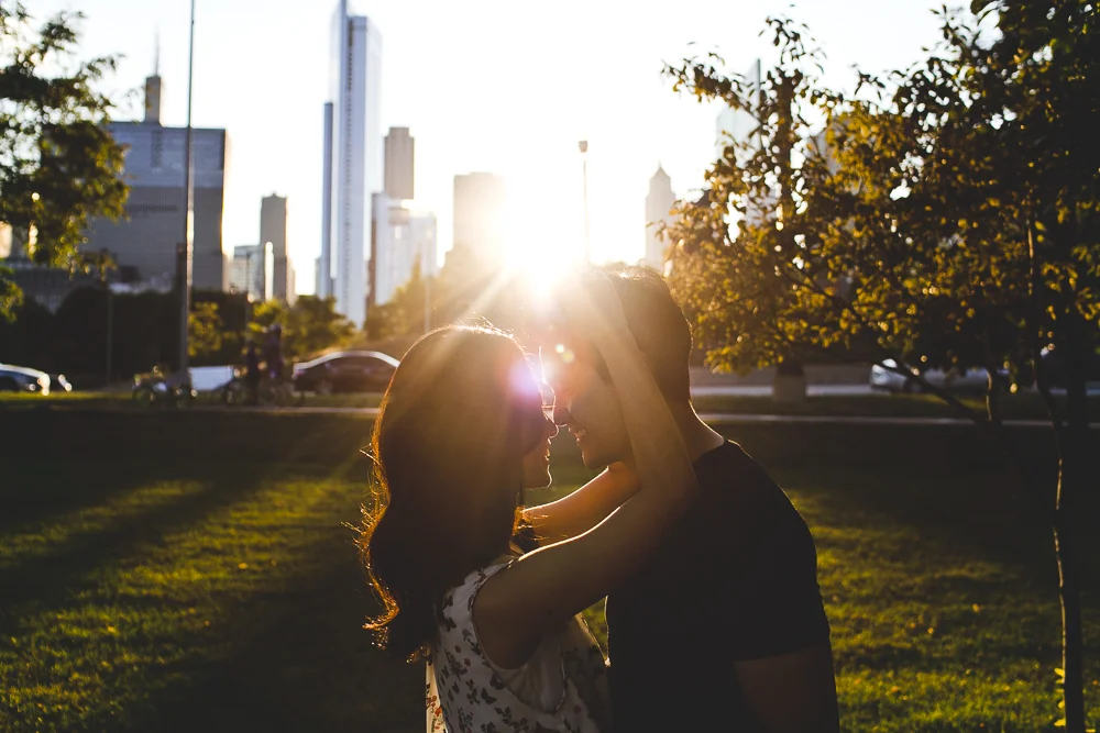 Downtown Chicago Engagement Session - Jieun &amp; David