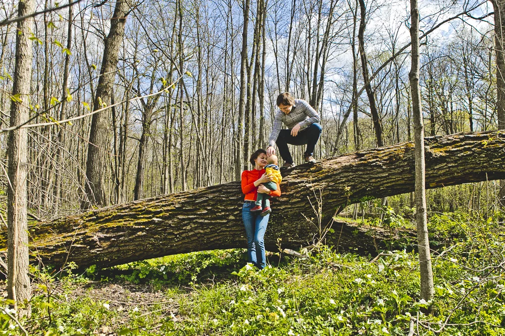 Family Session at Captain Daniel Wright Woods Forest Preserve - Mettawa, IL