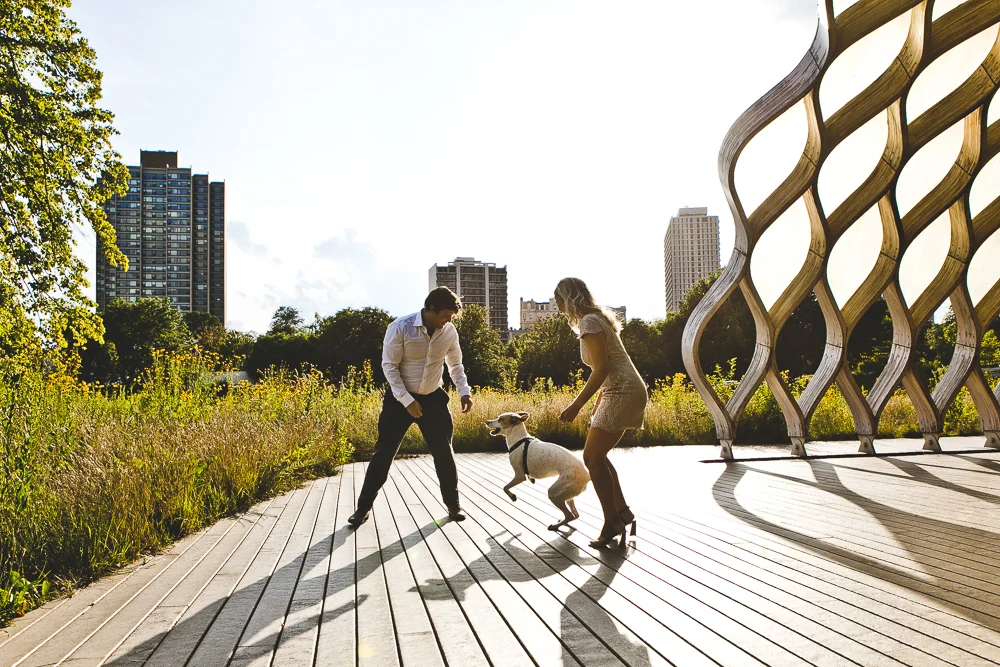 Chicago Lincoln Park &amp; Downtown Engagement Session - Chelsea &amp; Tom