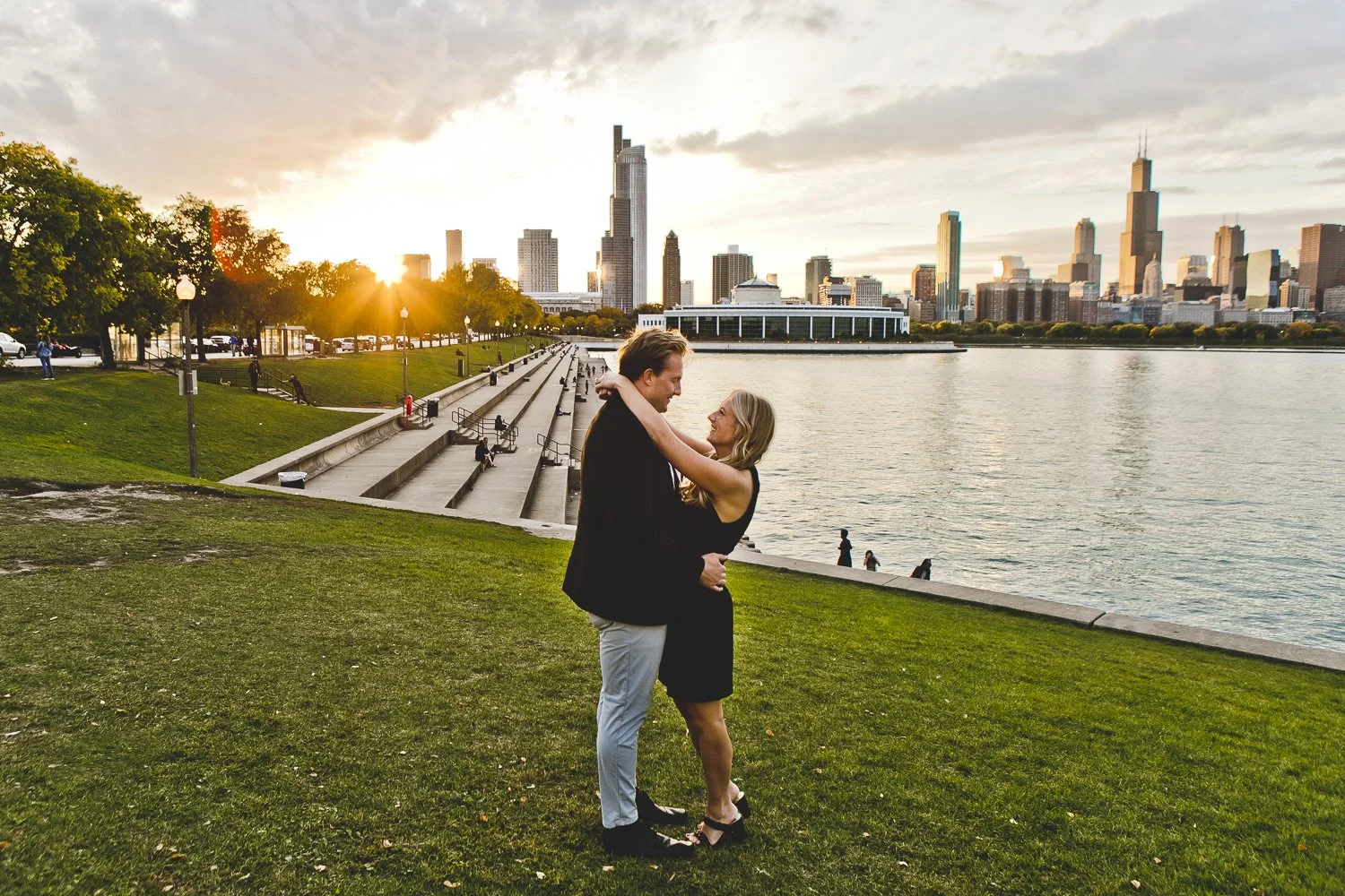 Downtown Chicago Engagement Session - Reilley &amp; Tim