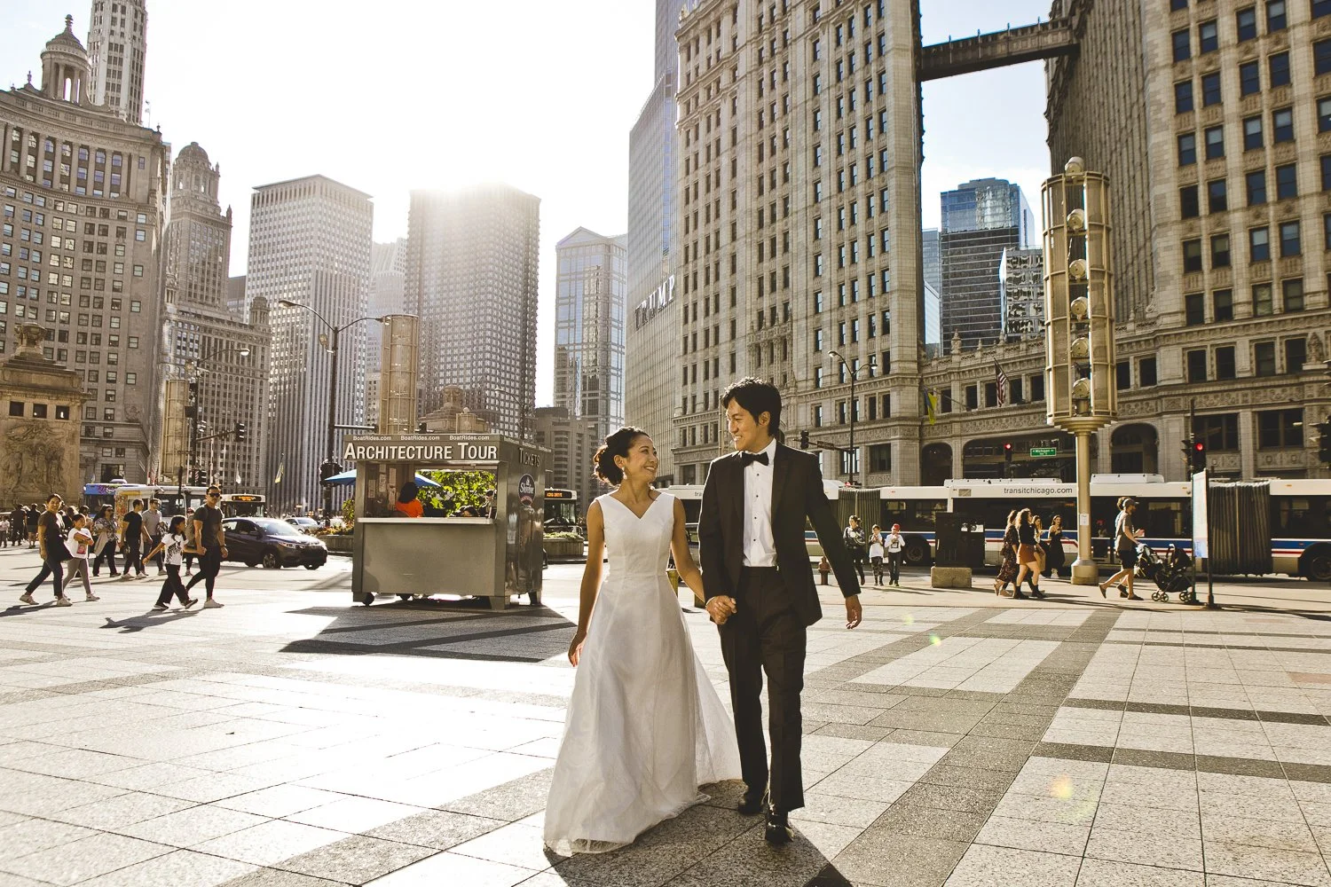 Downtown Chicago Portrait Session - Nana &amp; Daiki