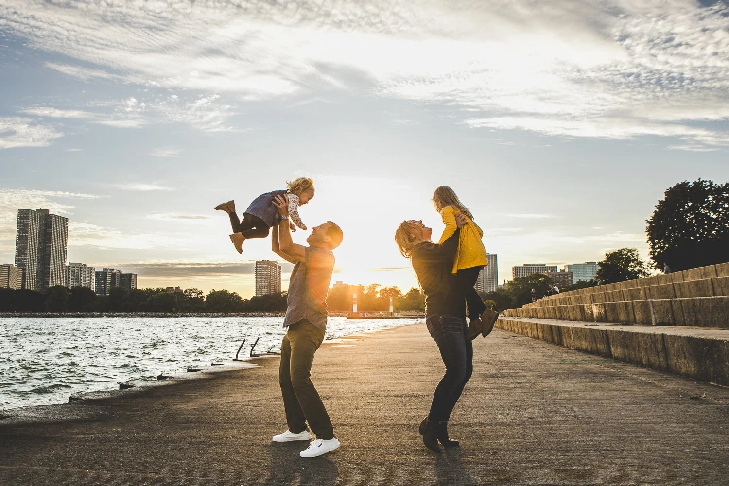 Montrose Harbor &amp; Uptown Family Session