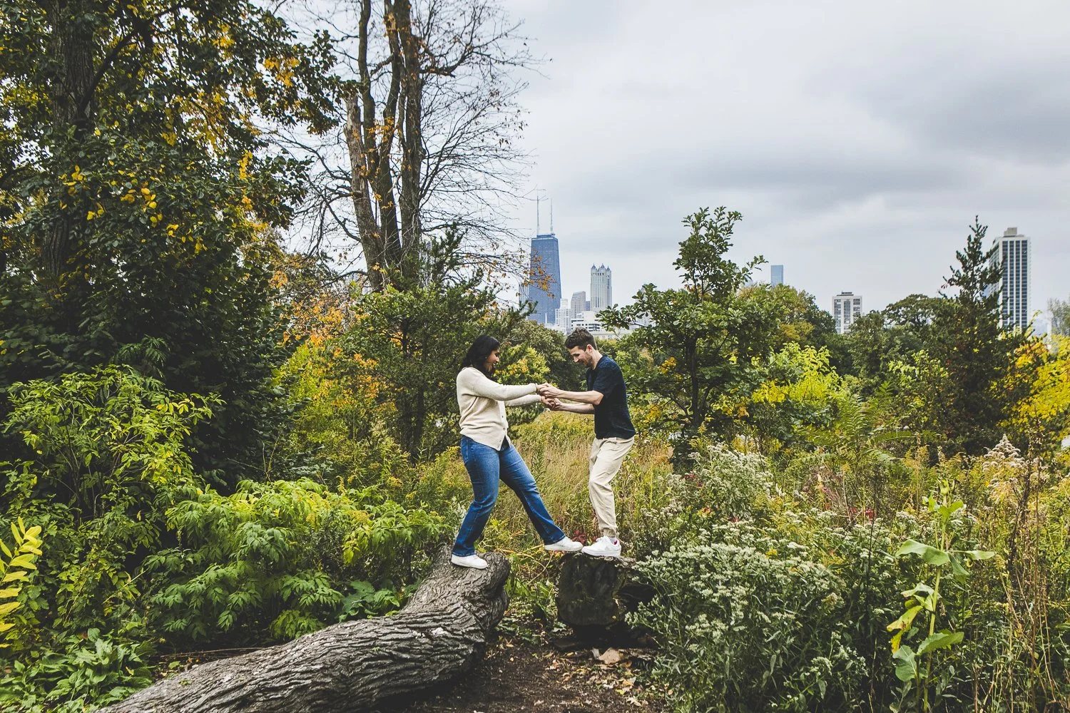 Lincoln Park Engagement Session - Geetika &amp; Karl